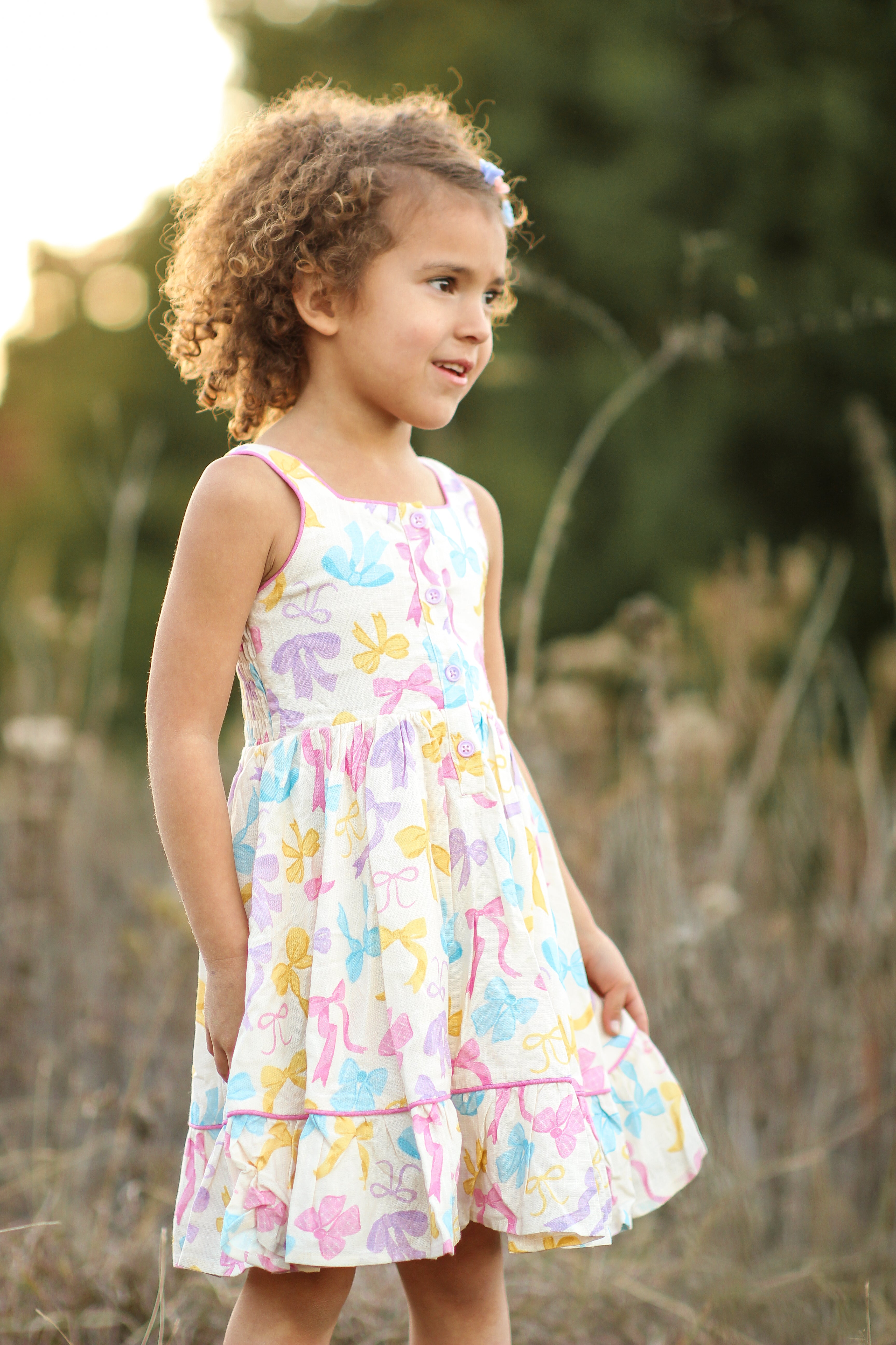 Elara Knit Dress - Bow Bliss