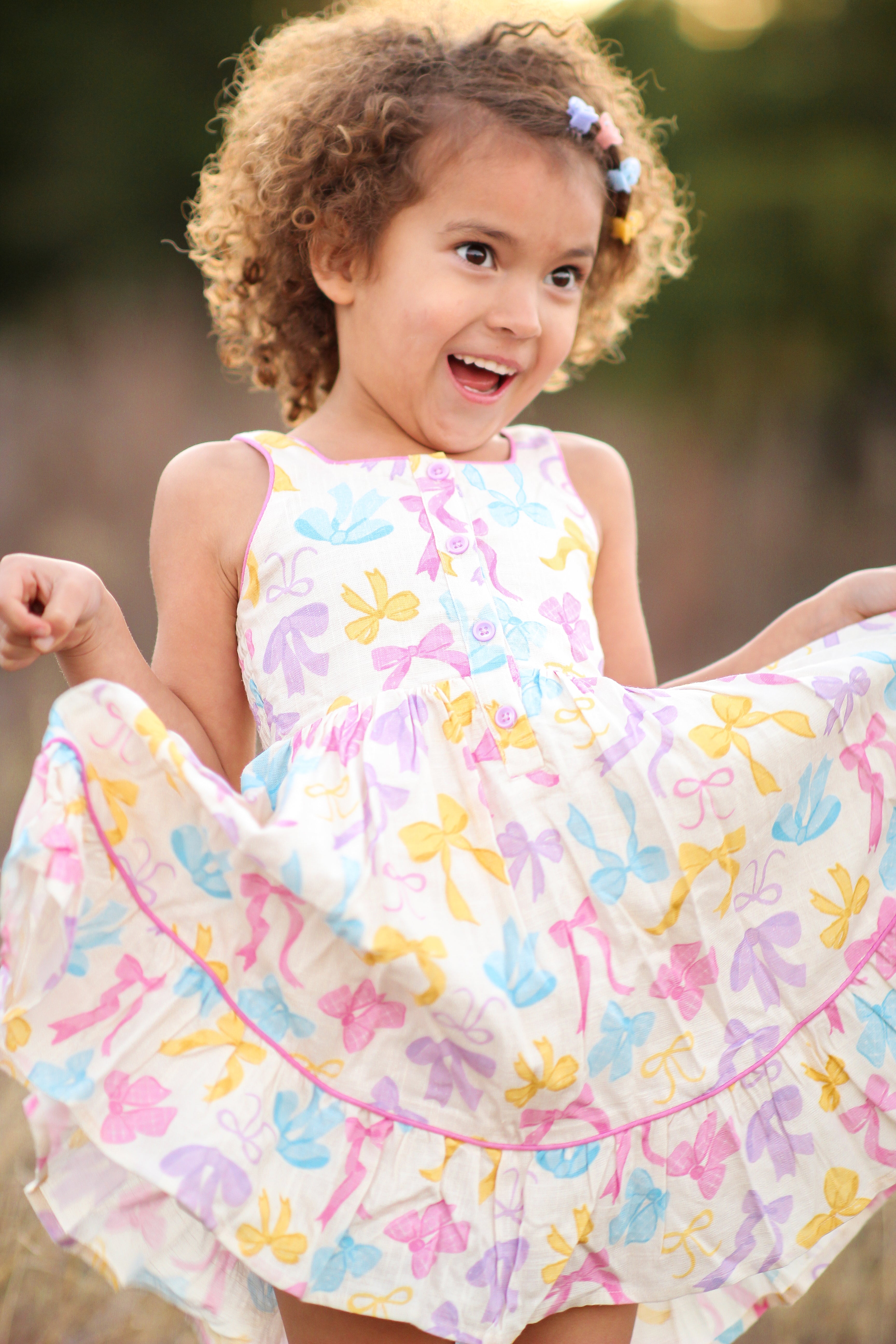 Elara Knit Dress - Bow Bliss