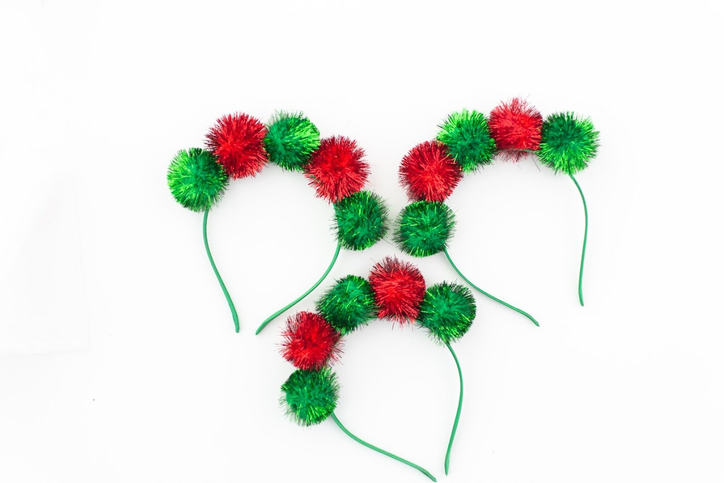 Pom Pom Headband - Tinsel on Top