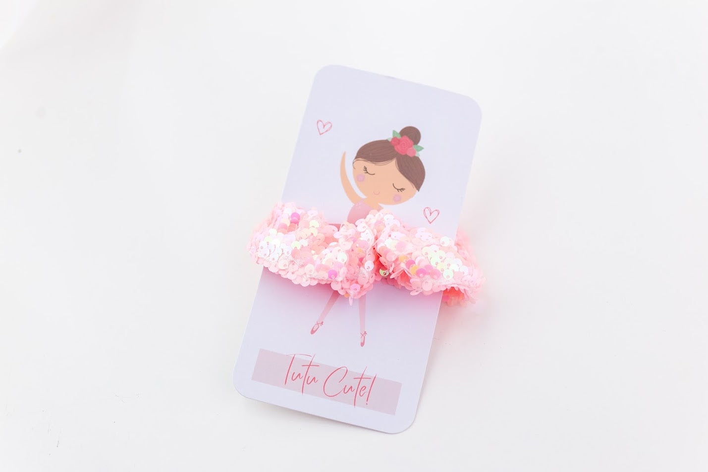 Sequin Scrunchie - Baby Pink