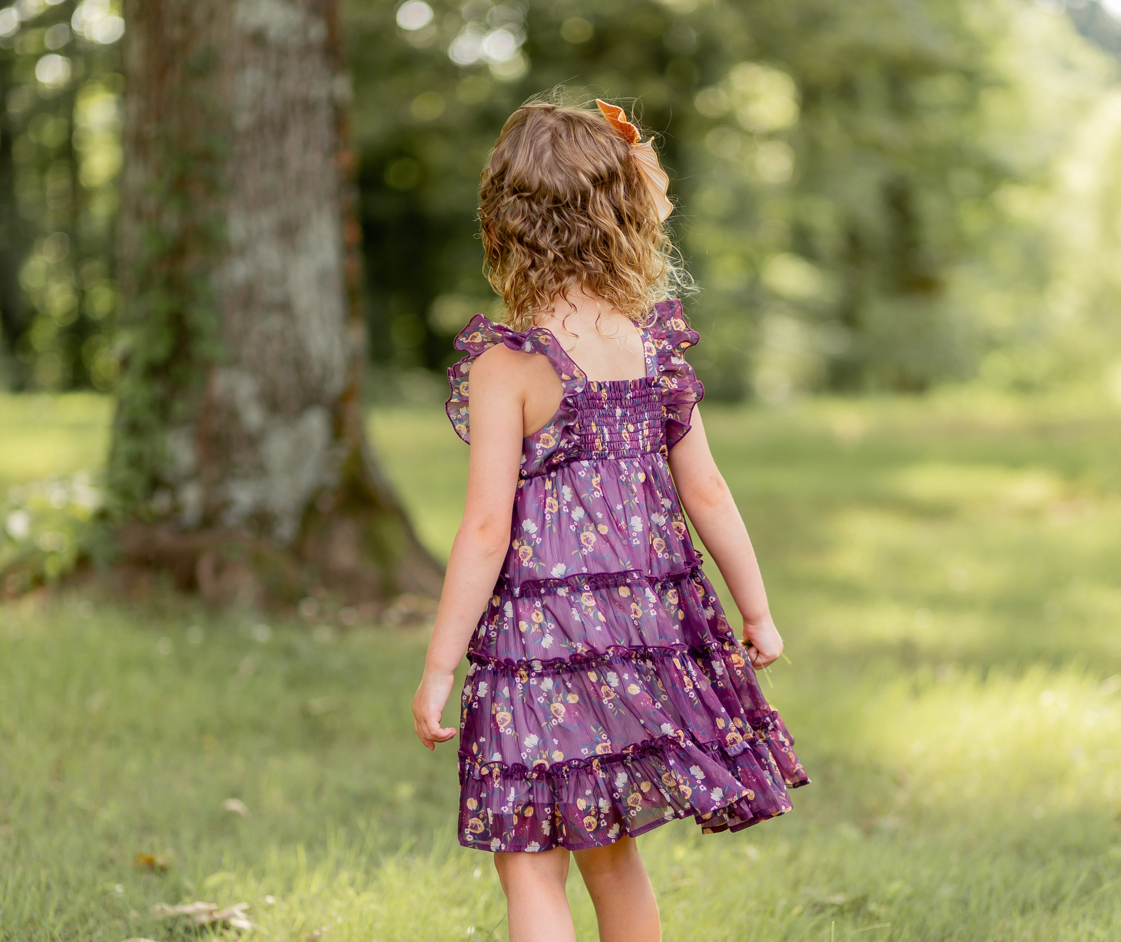 Brielle Shimmer Dress - Moonlit Peony (Pre-Order)