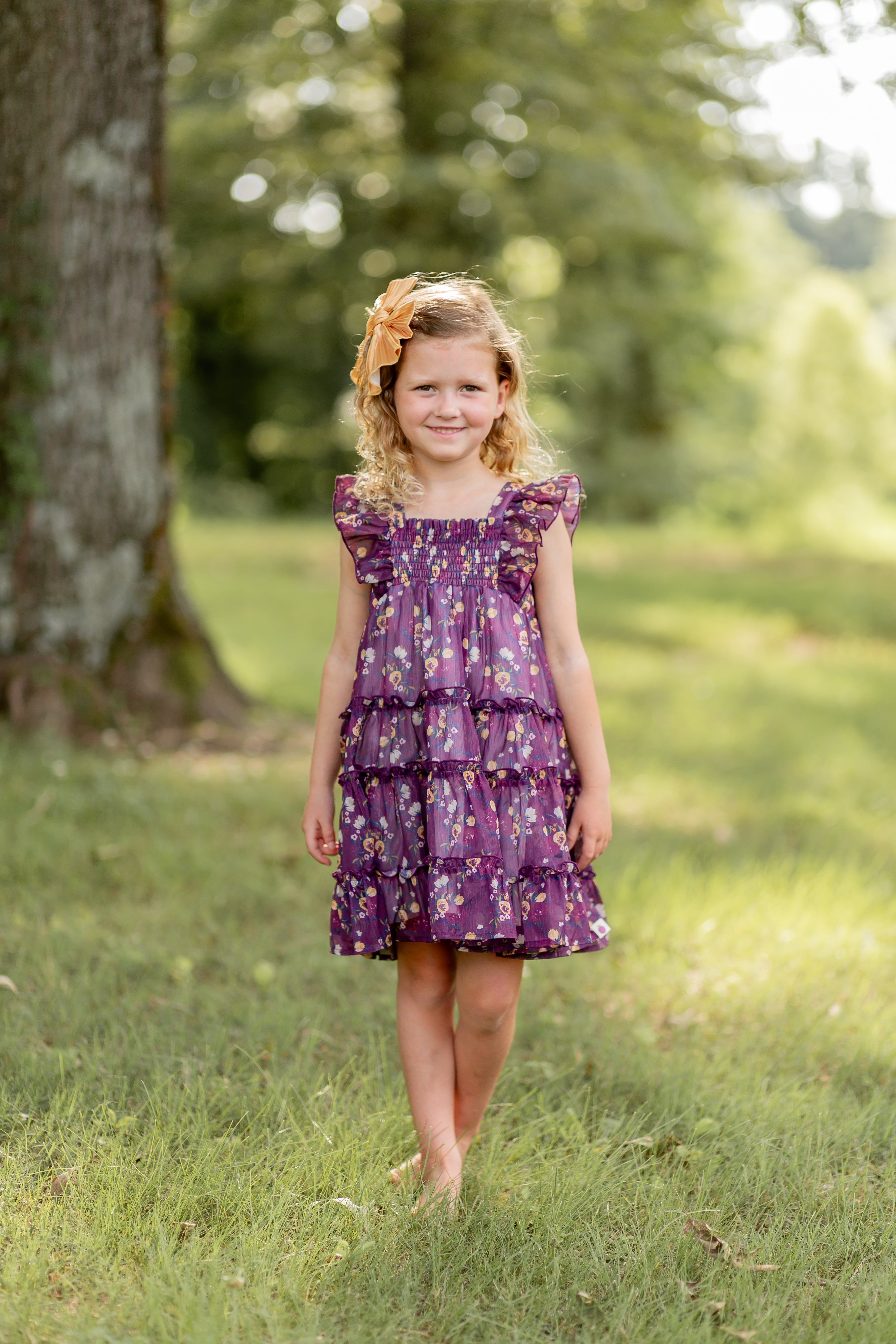Brielle Shimmer Dress - Moonlit Peony (Pre-Order)