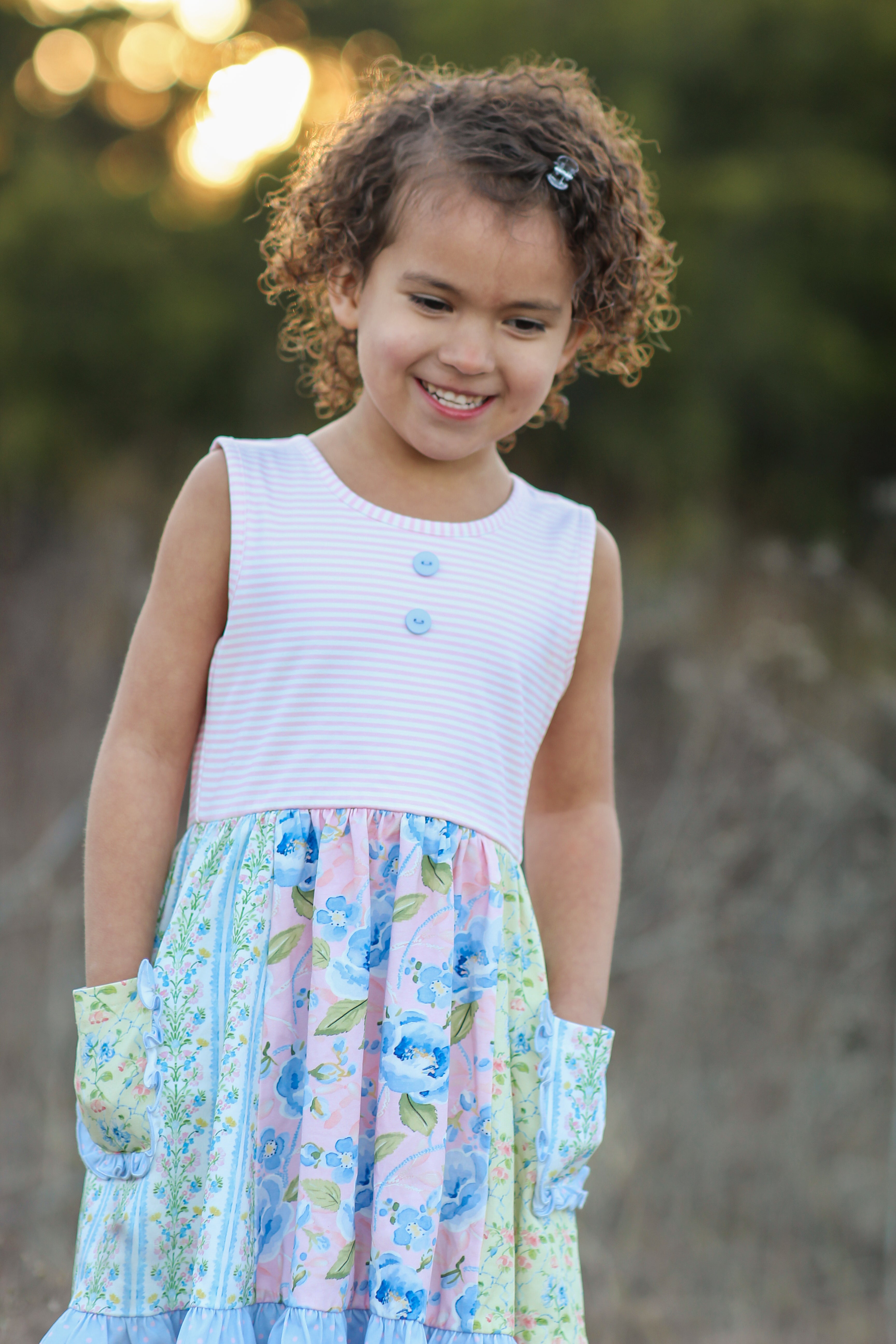 Kate Panel Dress - Blush & Bloom