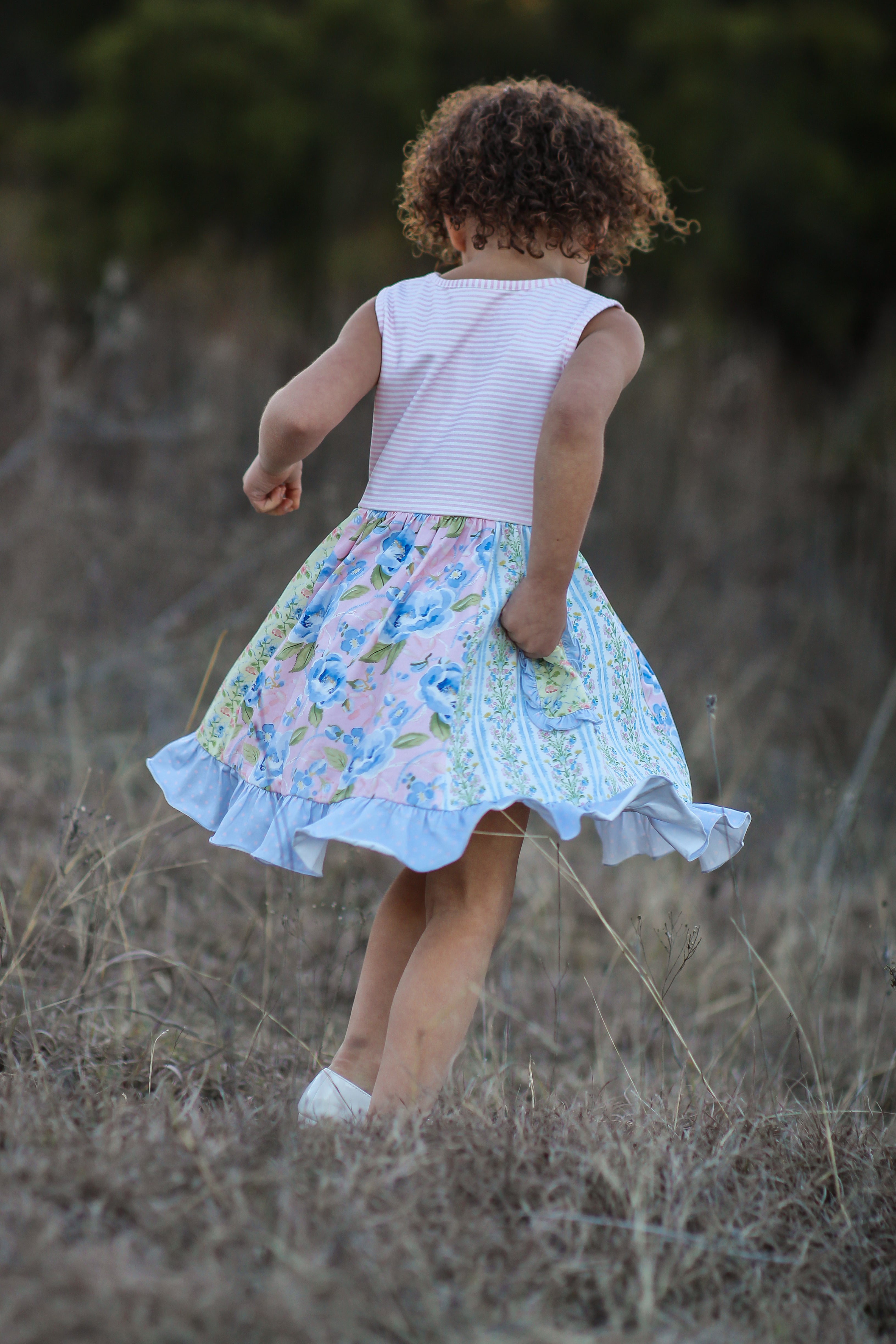 Kate Panel Dress - Blush & Bloom