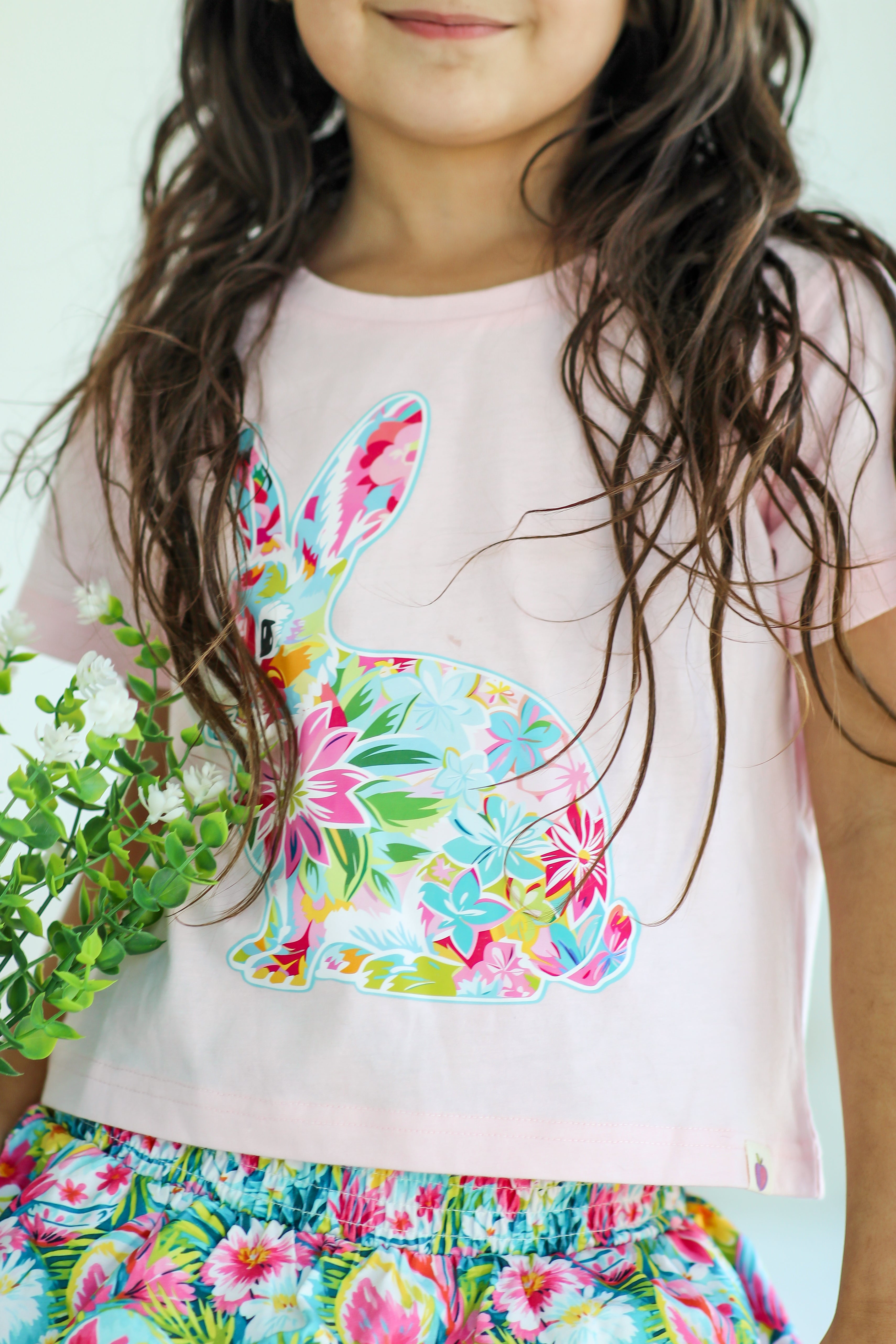 Graphic Tee - Hare In Bloom