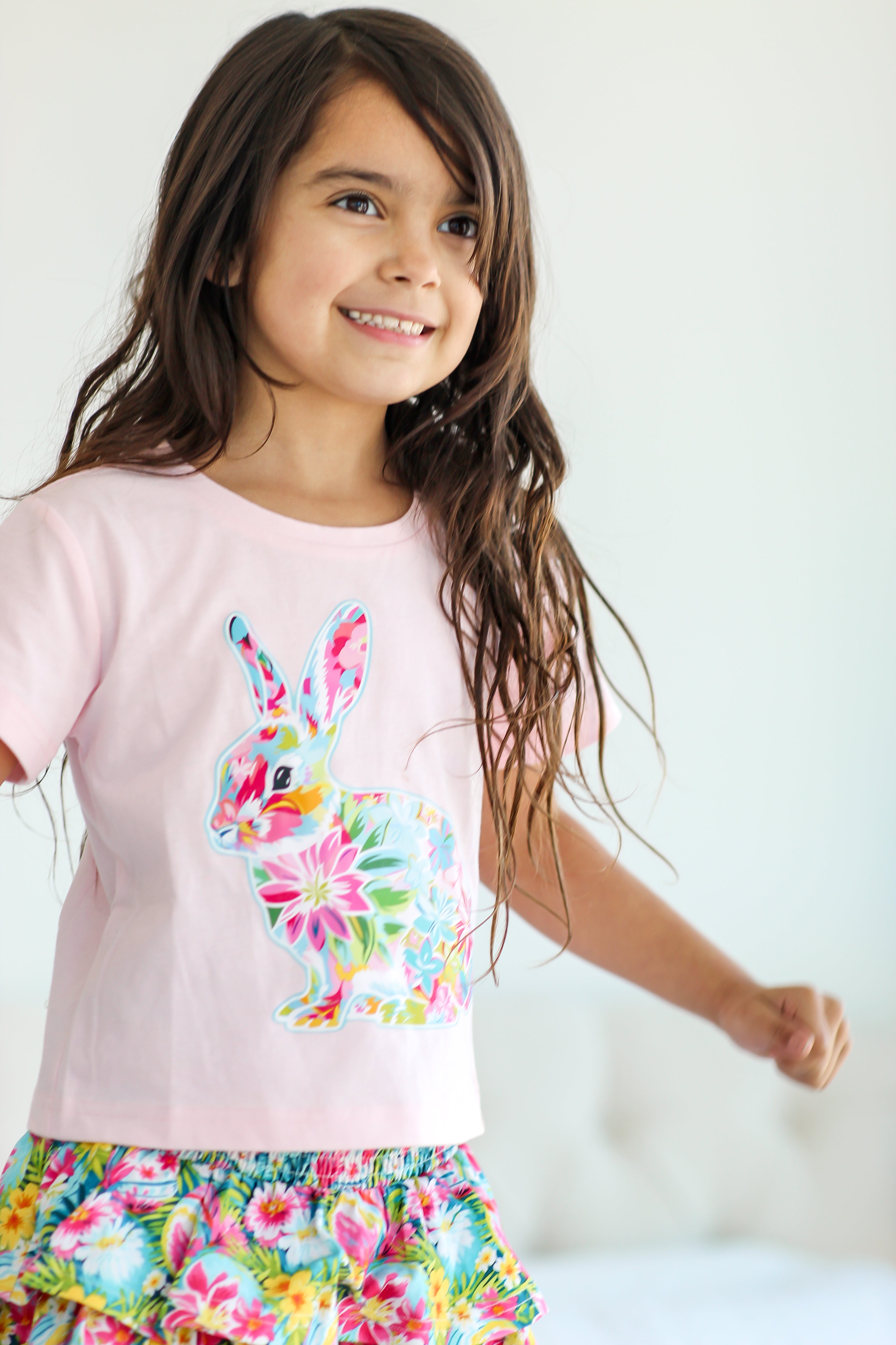 Graphic Tee - Hare In Bloom