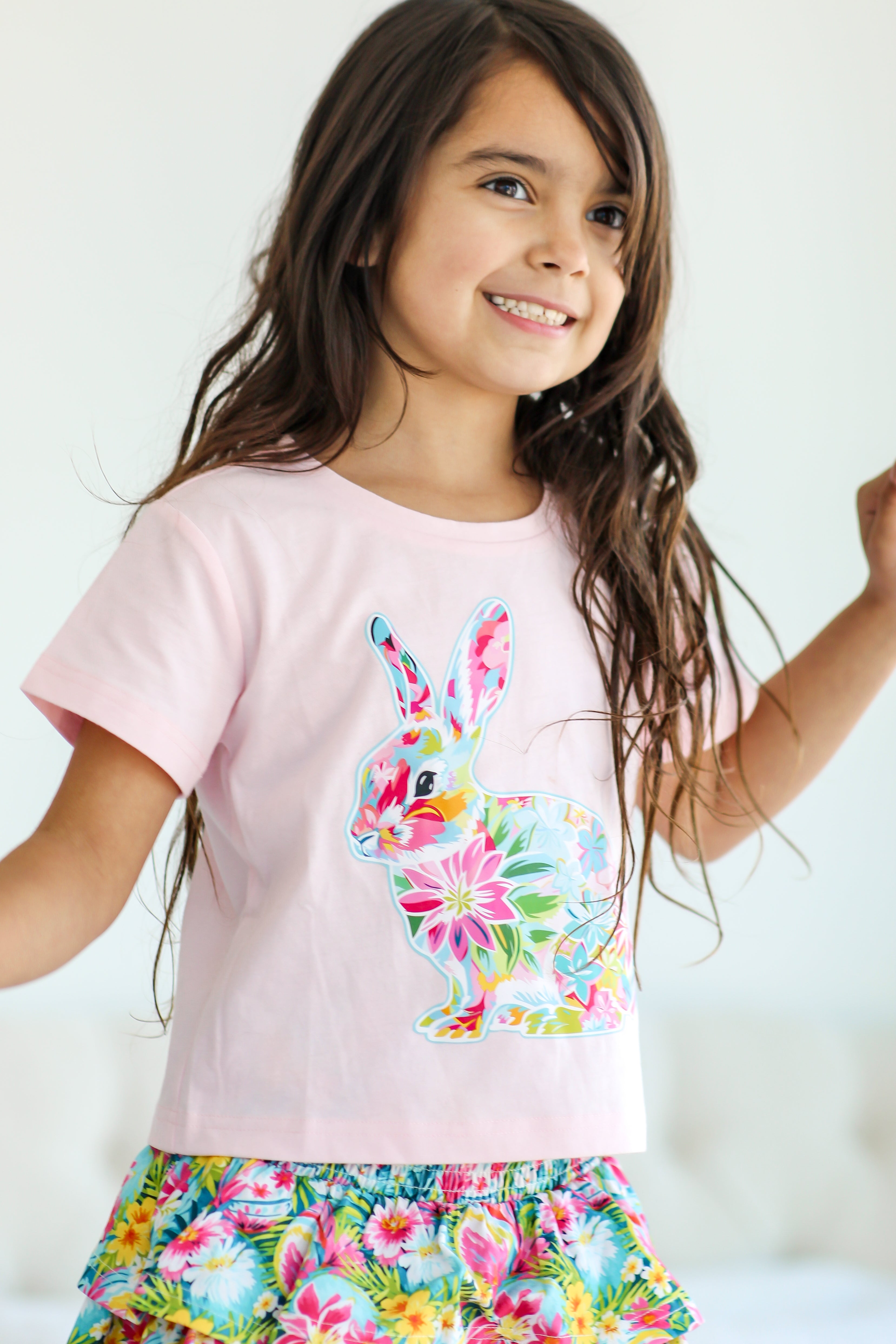 Graphic Tee - Hare In Bloom