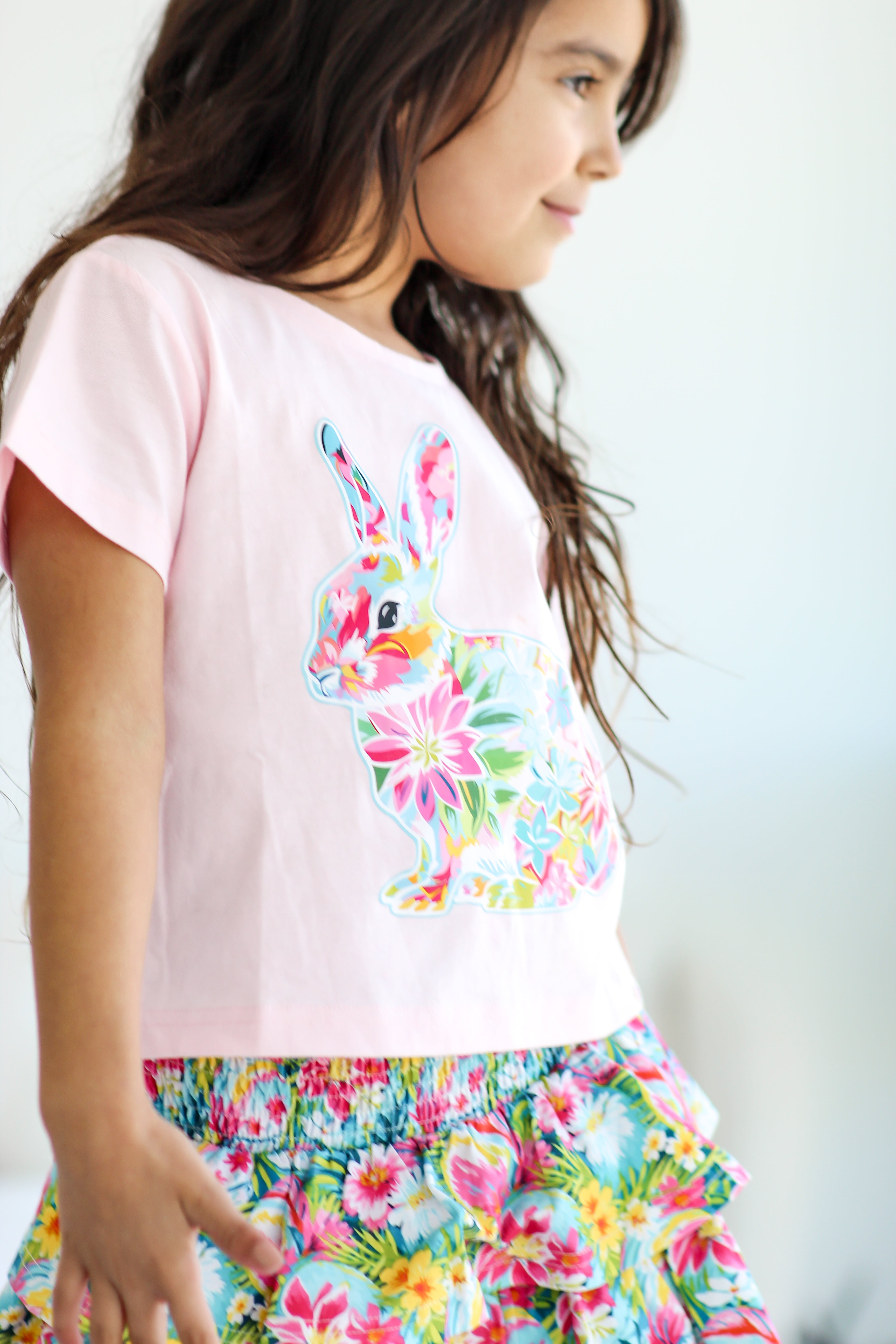 Graphic Tee - Hare In Bloom