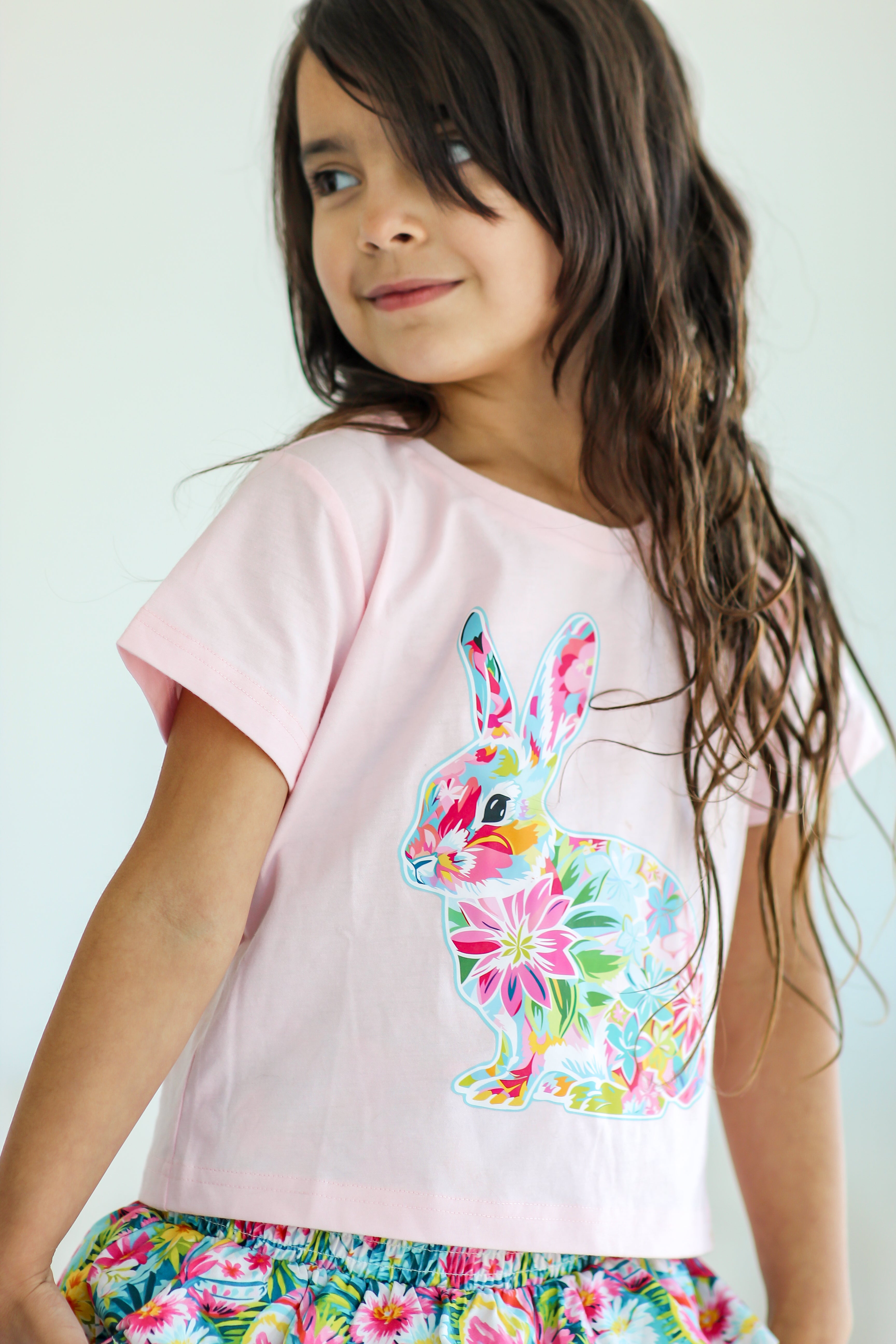 Graphic Tee - Hare In Bloom
