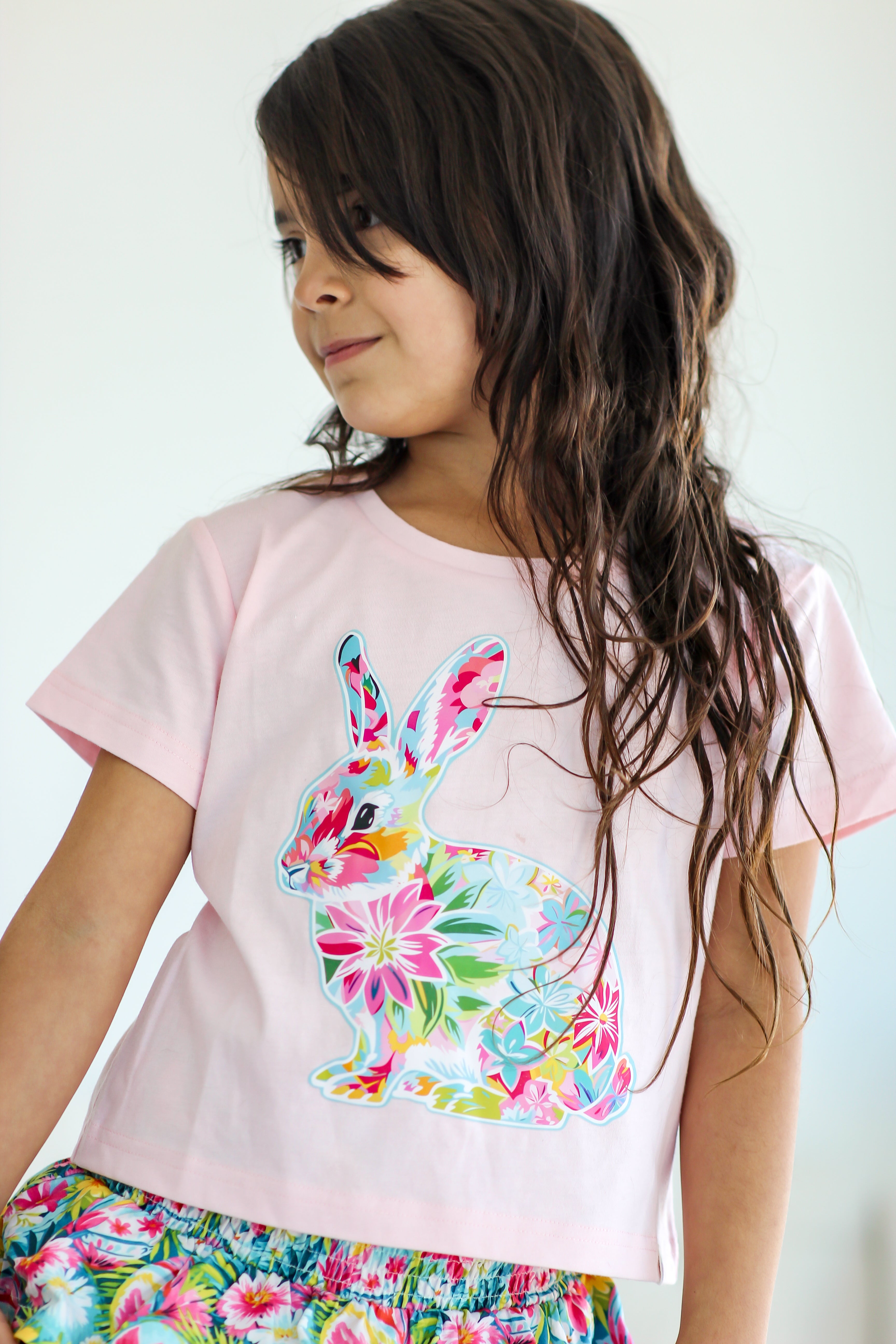 Graphic Tee - Hare In Bloom