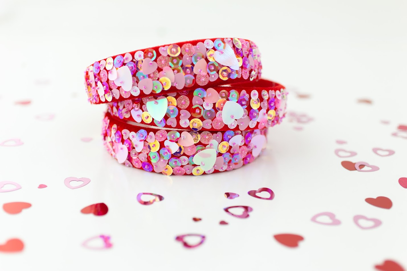 Beaded Headband - I Heart You