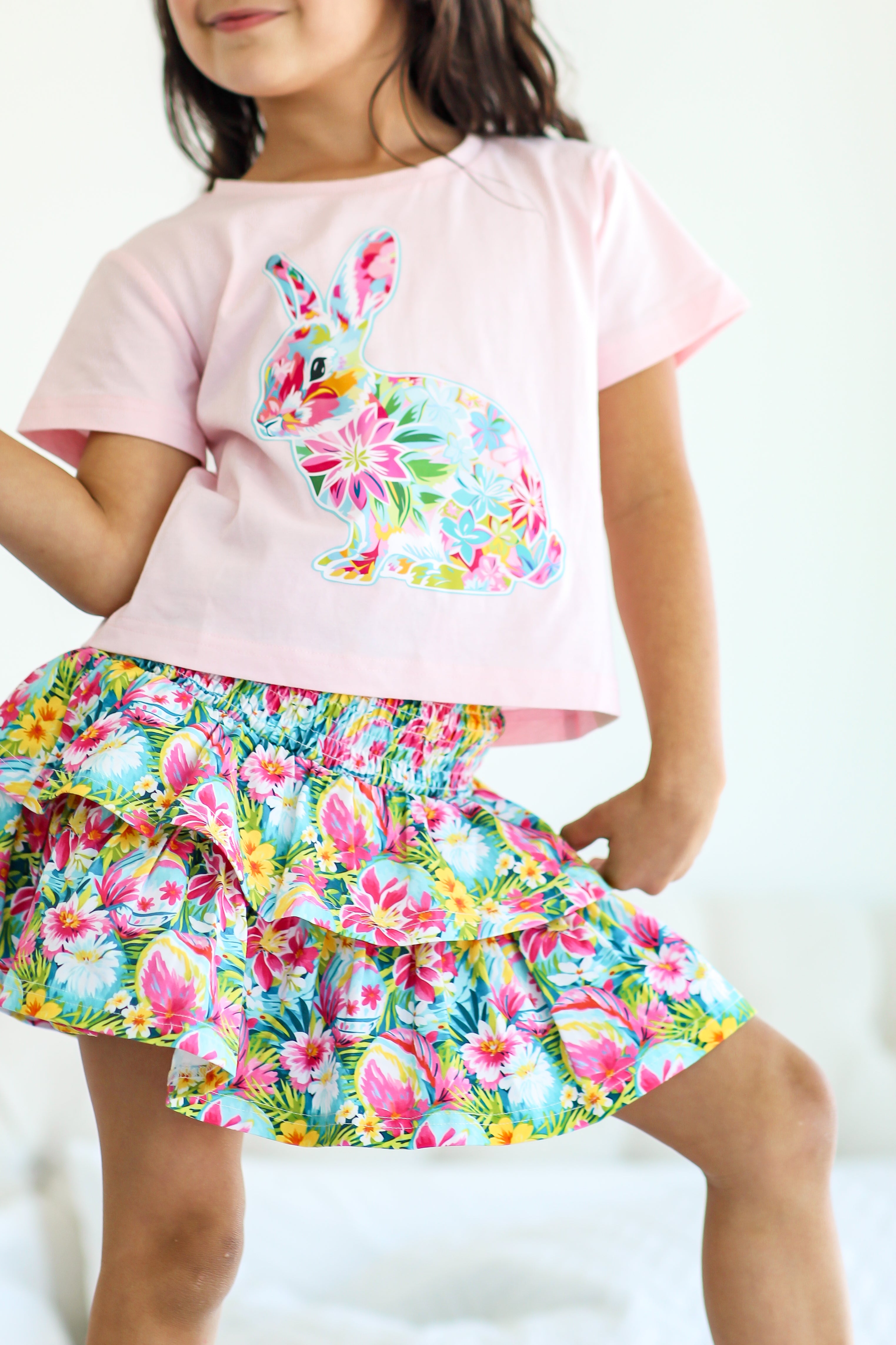 Graphic Tee - Hare In Bloom