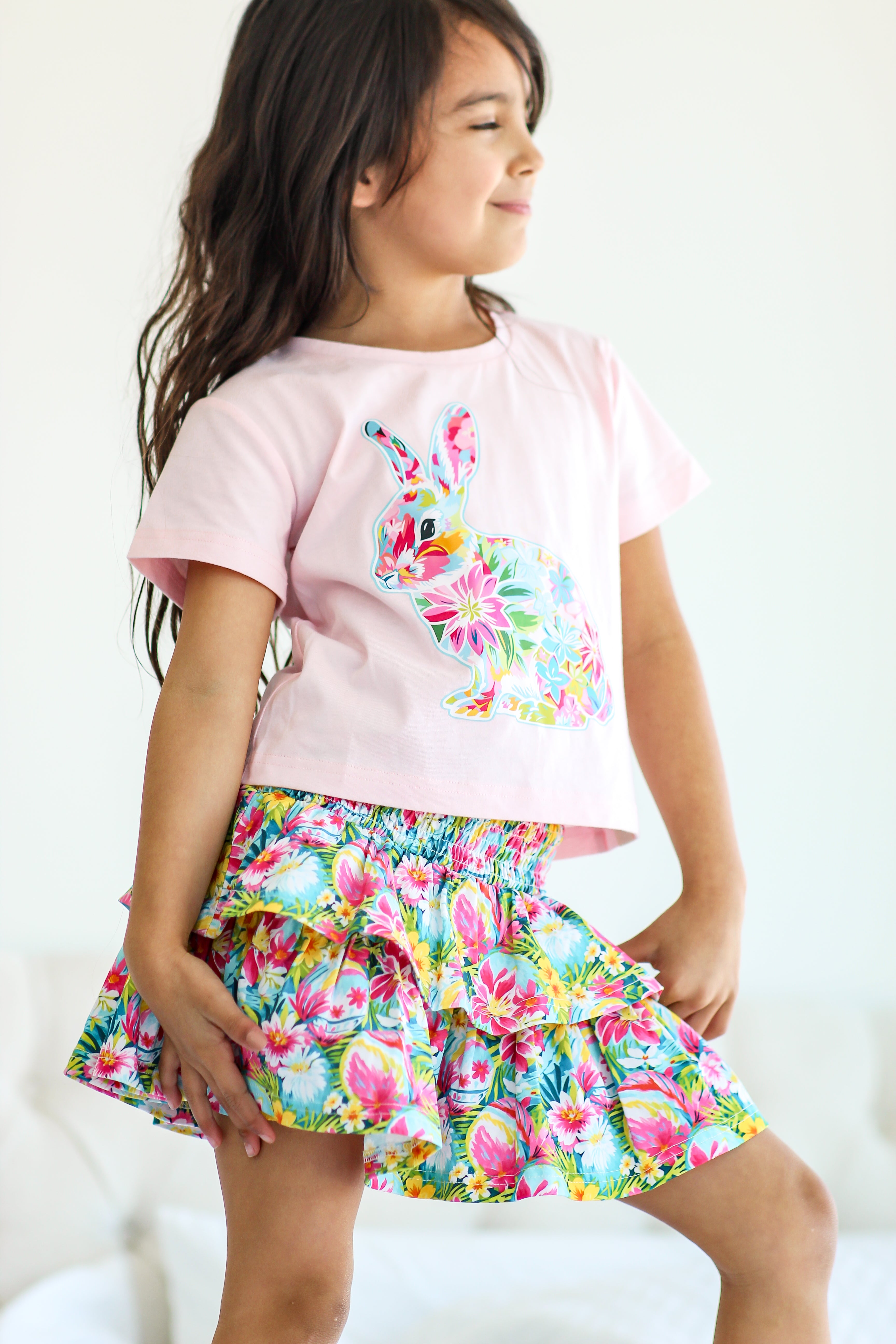 Graphic Tee - Hare In Bloom