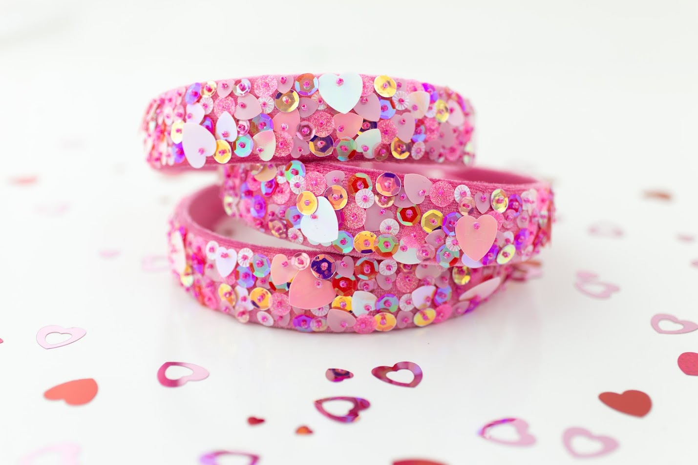 Beaded Headband - I Heart You