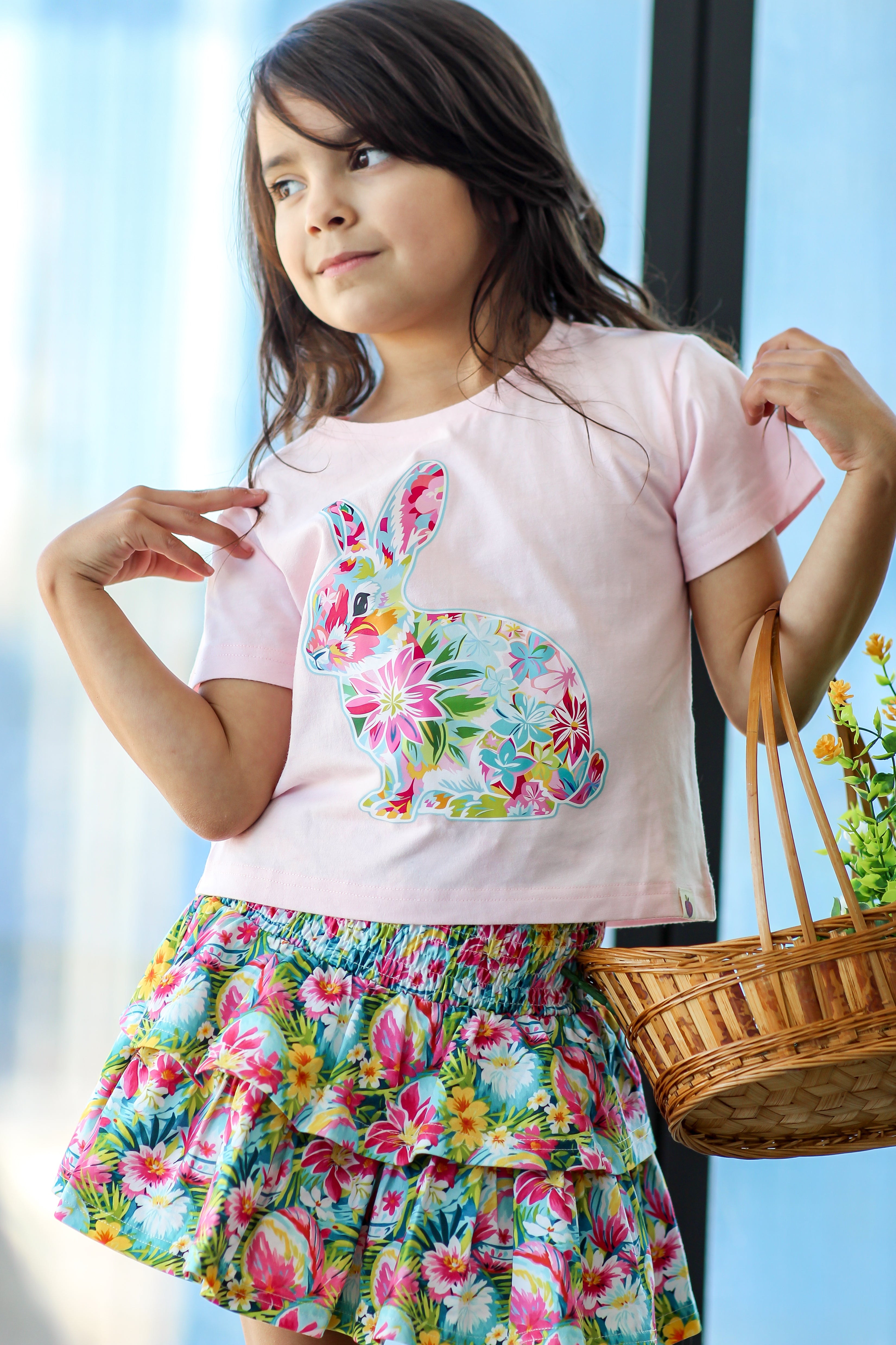 Graphic Tee - Hare In Bloom