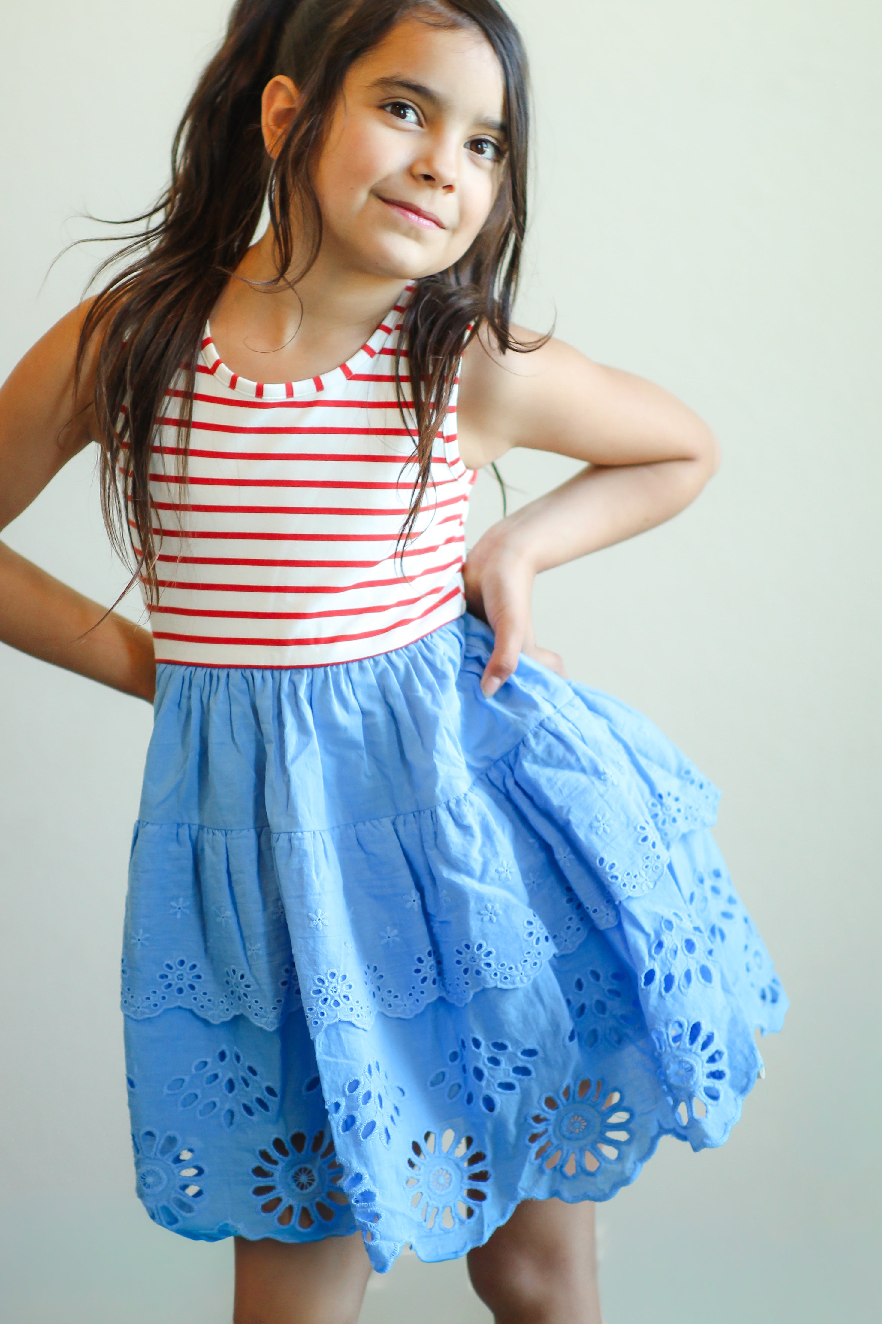 Eyelet Dress - Liberty Belle