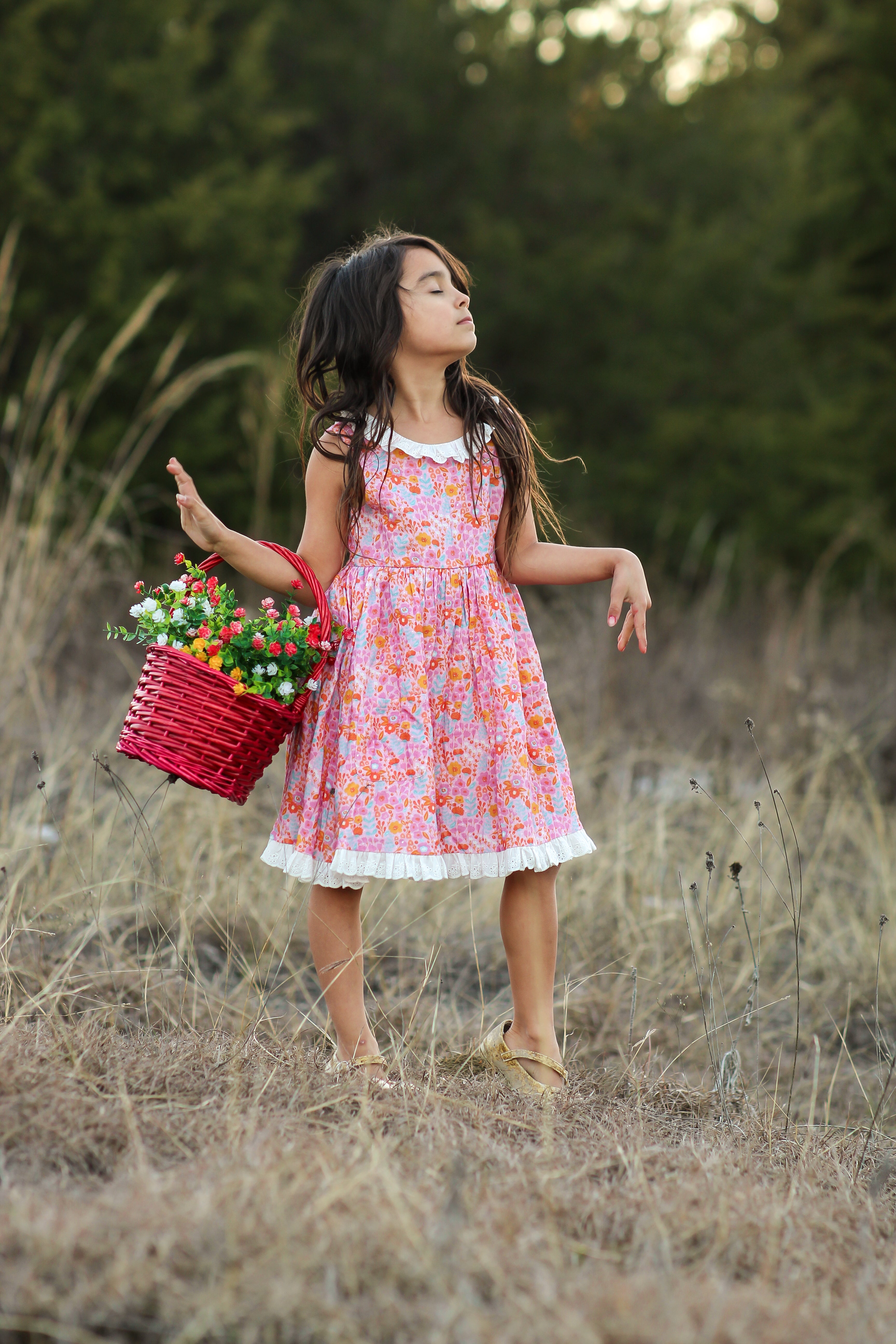 Penelope Dress - Pink Papaya Parade