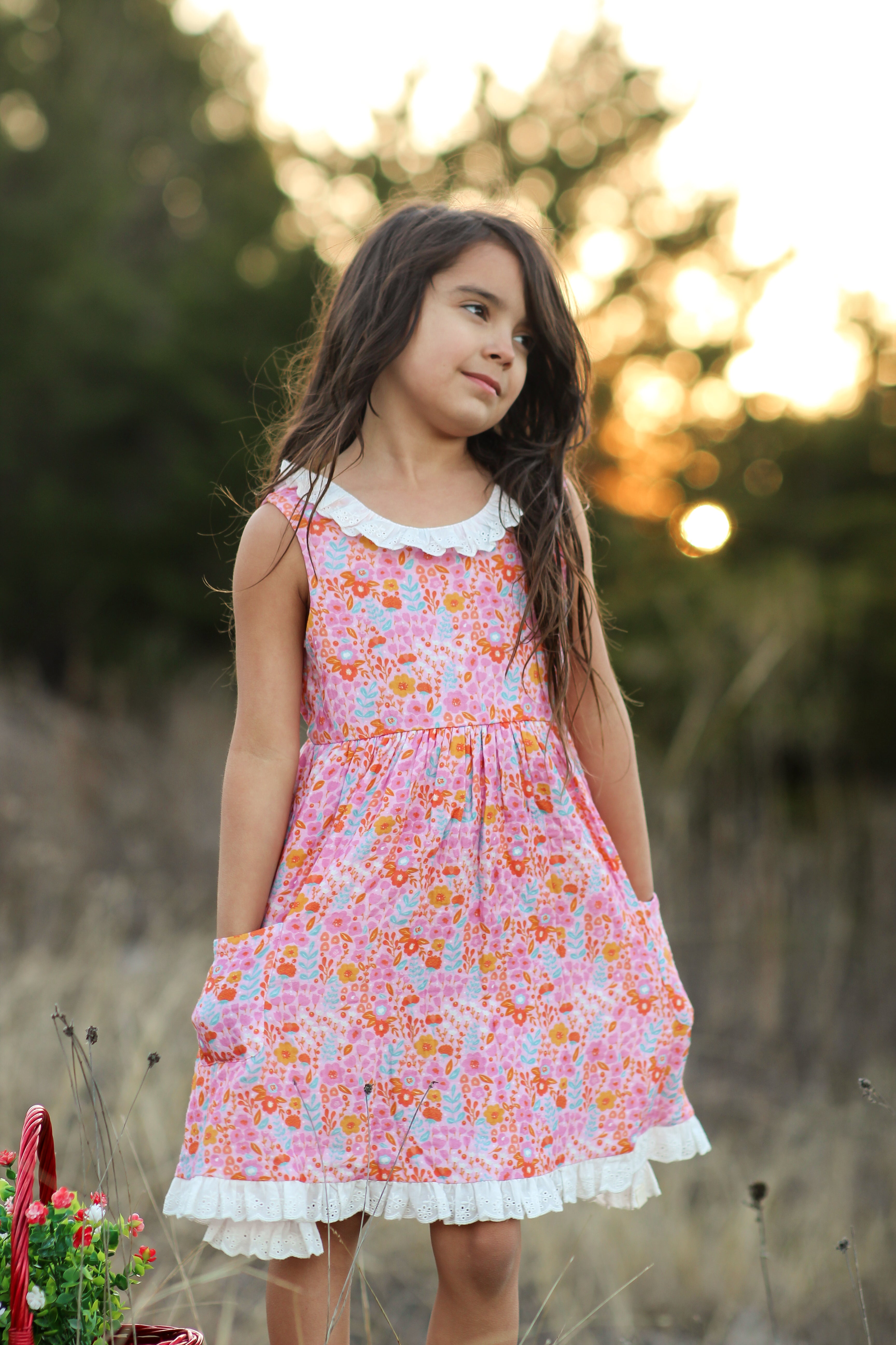 Penelope Dress - Pink Papaya Parade