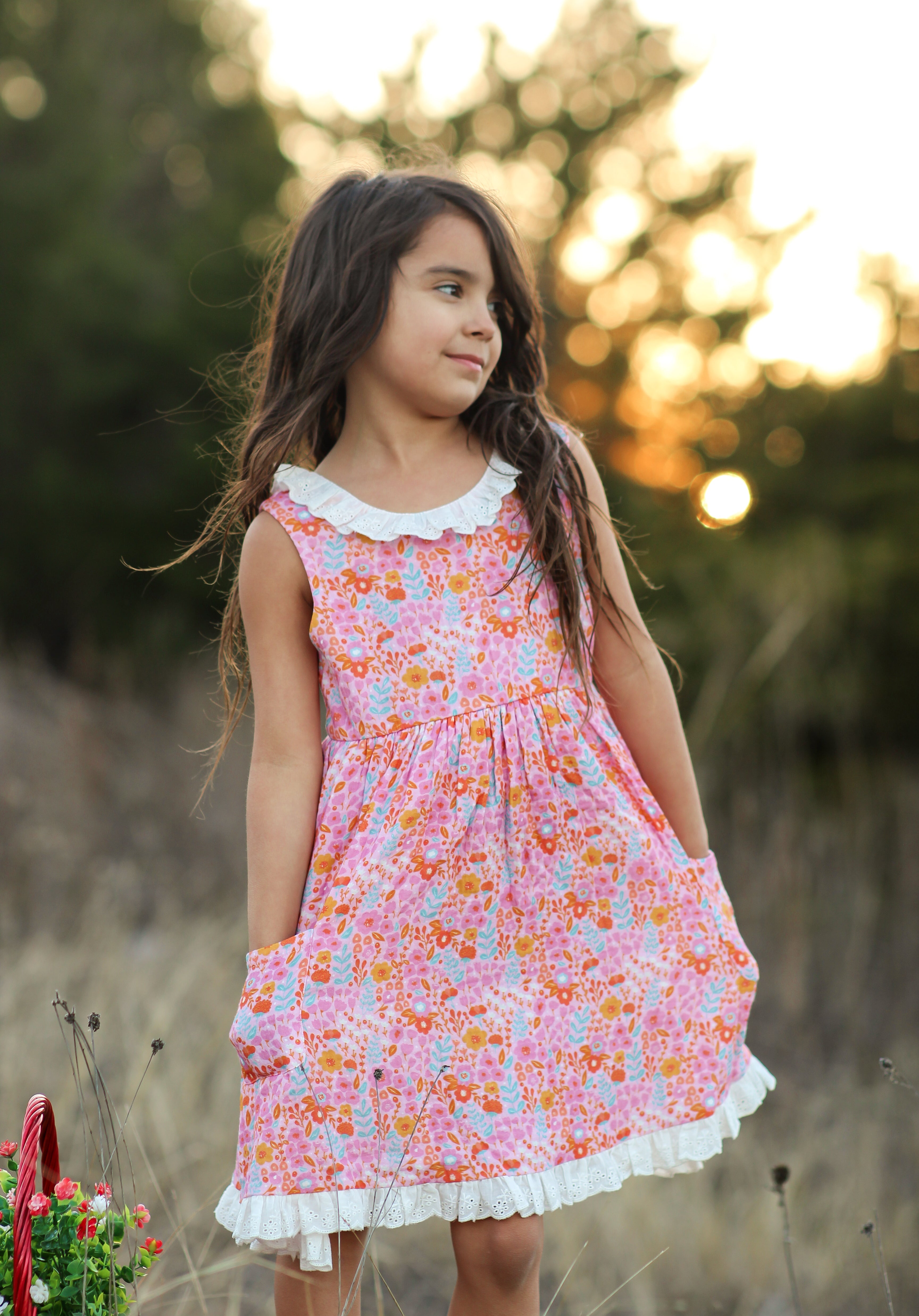 Penelope Dress - Pink Papaya Parade