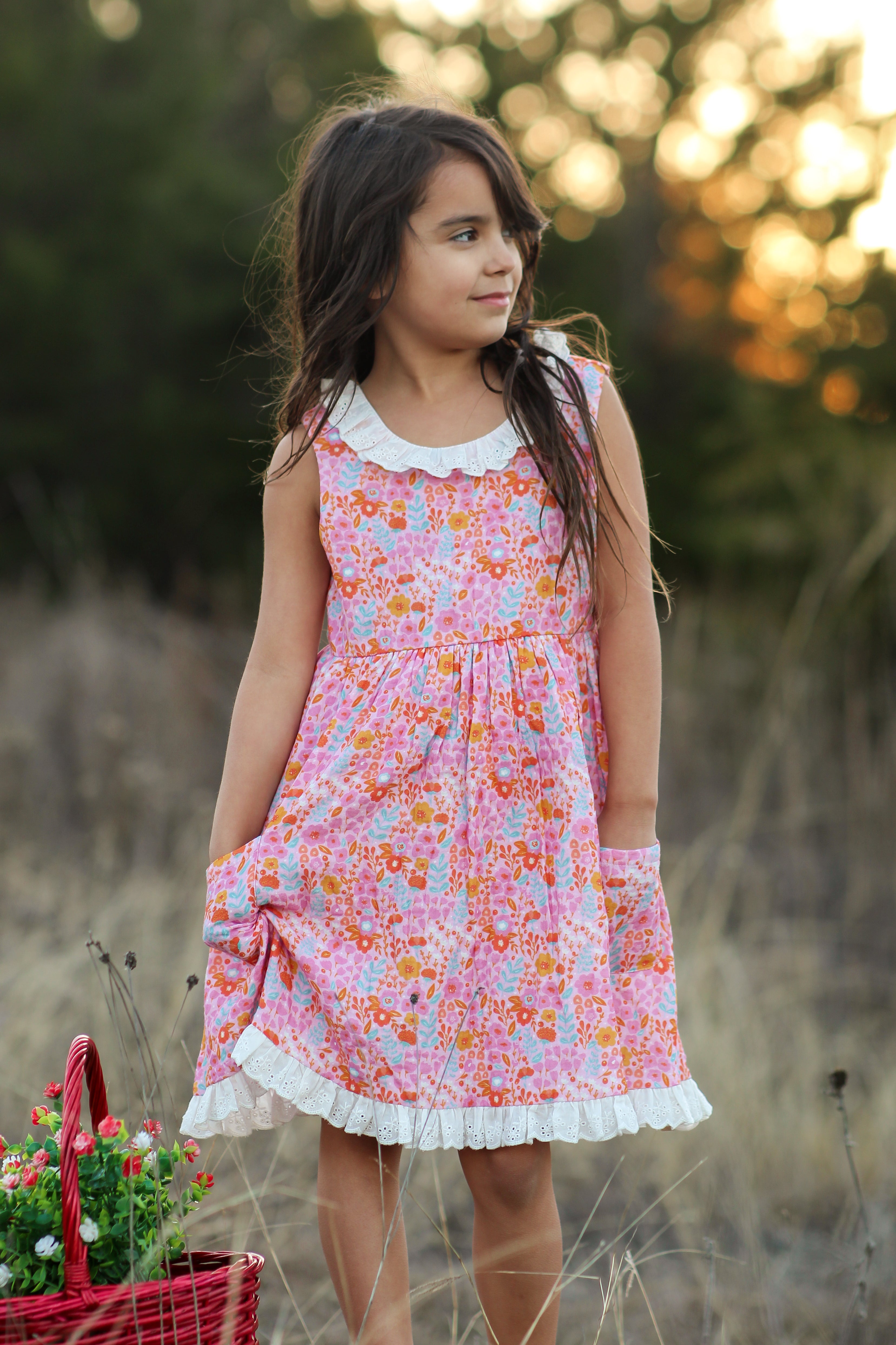 Penelope Dress - Pink Papaya Parade