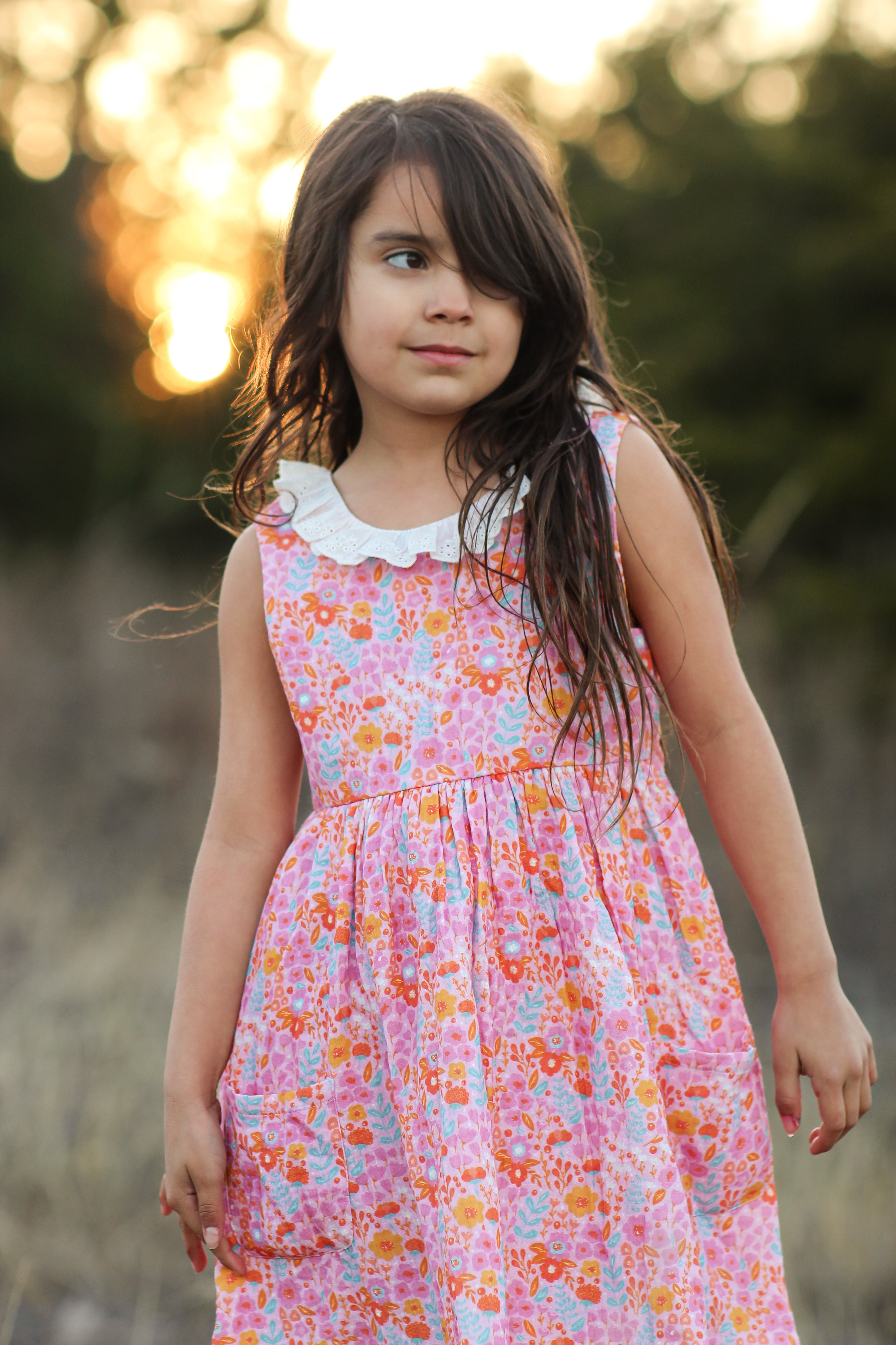 Penelope Dress - Pink Papaya Parade