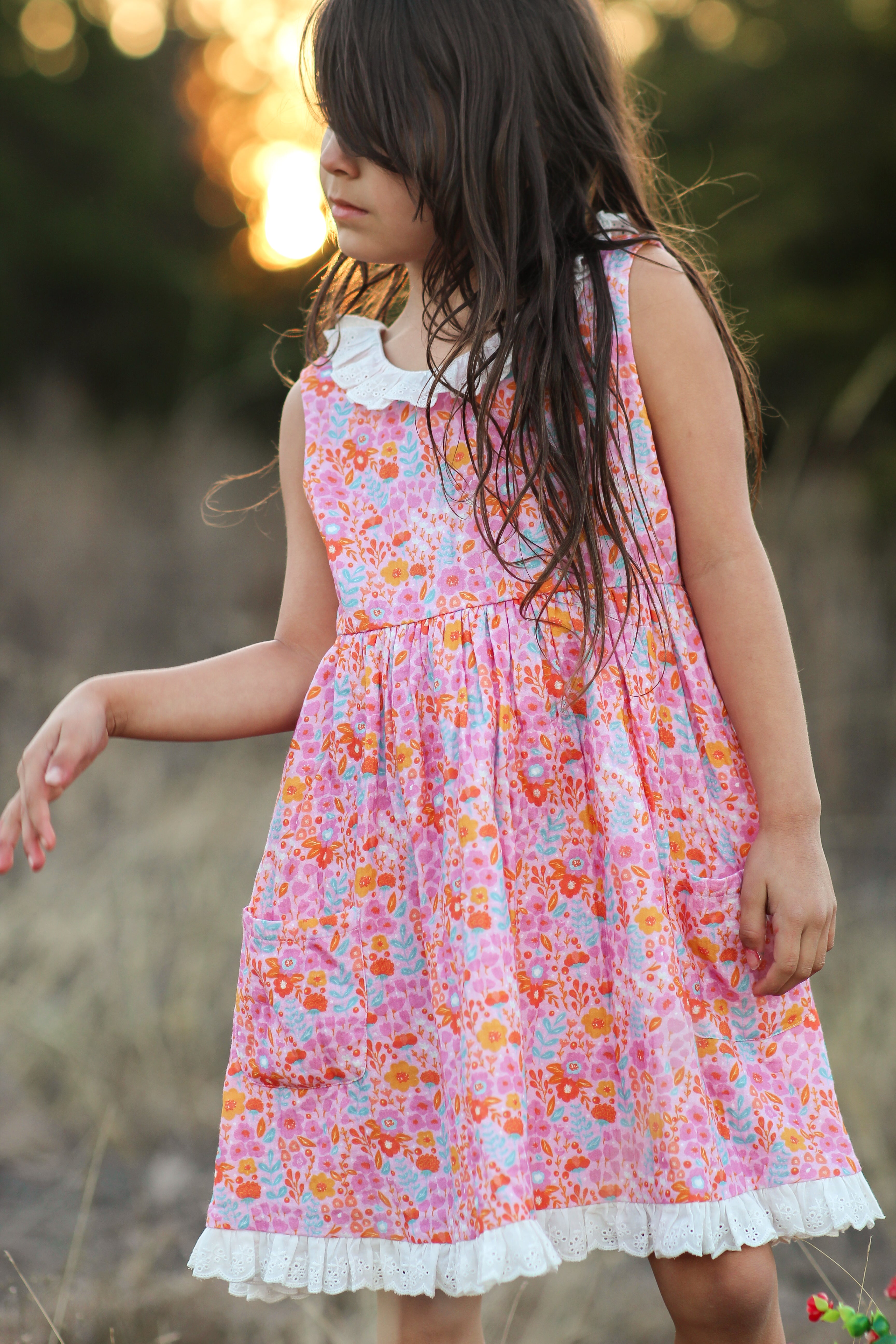 Penelope Dress - Pink Papaya Parade