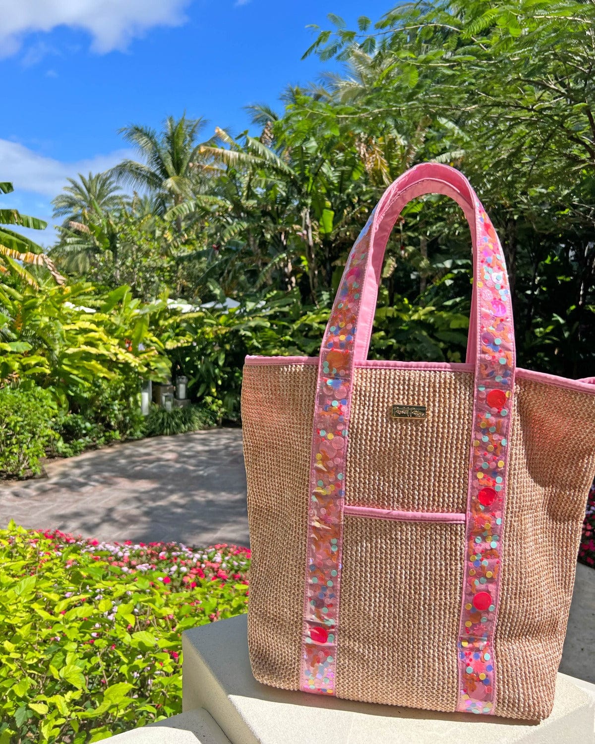 Woven Confetti Tote Bag - Bring on the Fun