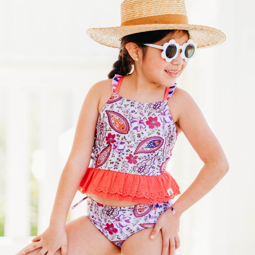 Selah Tankini Swimsuit - Paisley Palms