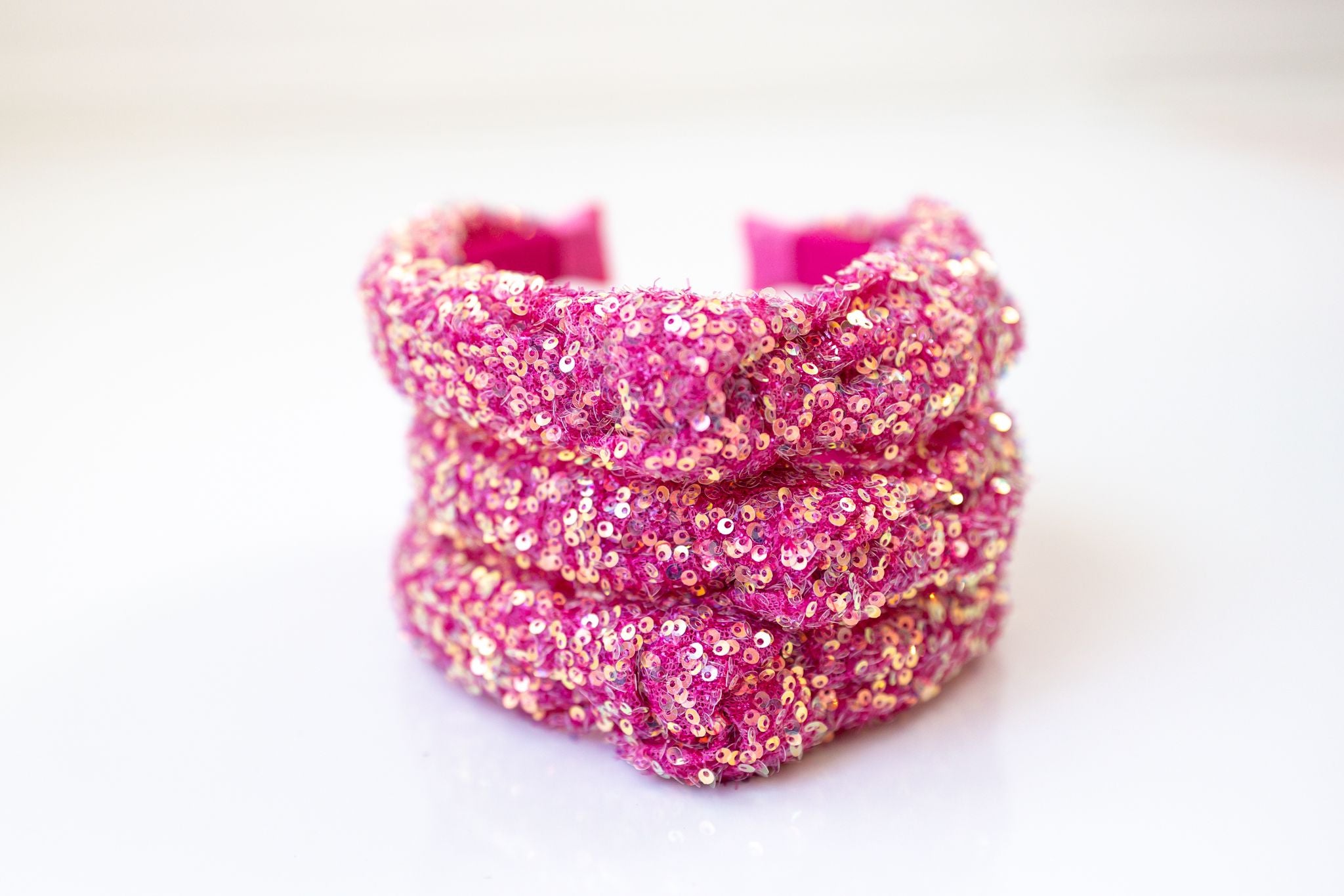Sequin Headband - Pop of Pink