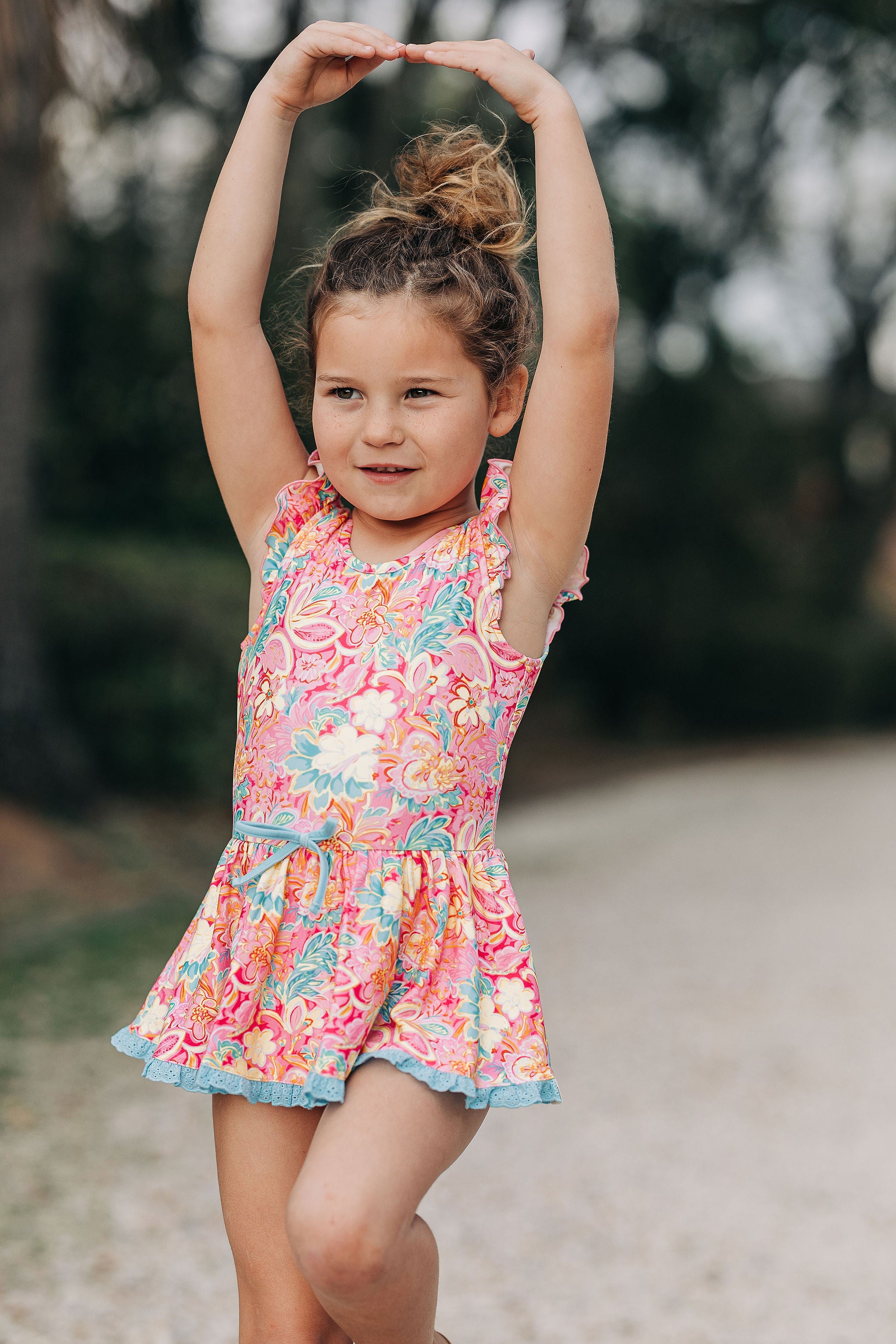 Farrah Leotard - Hula Pink