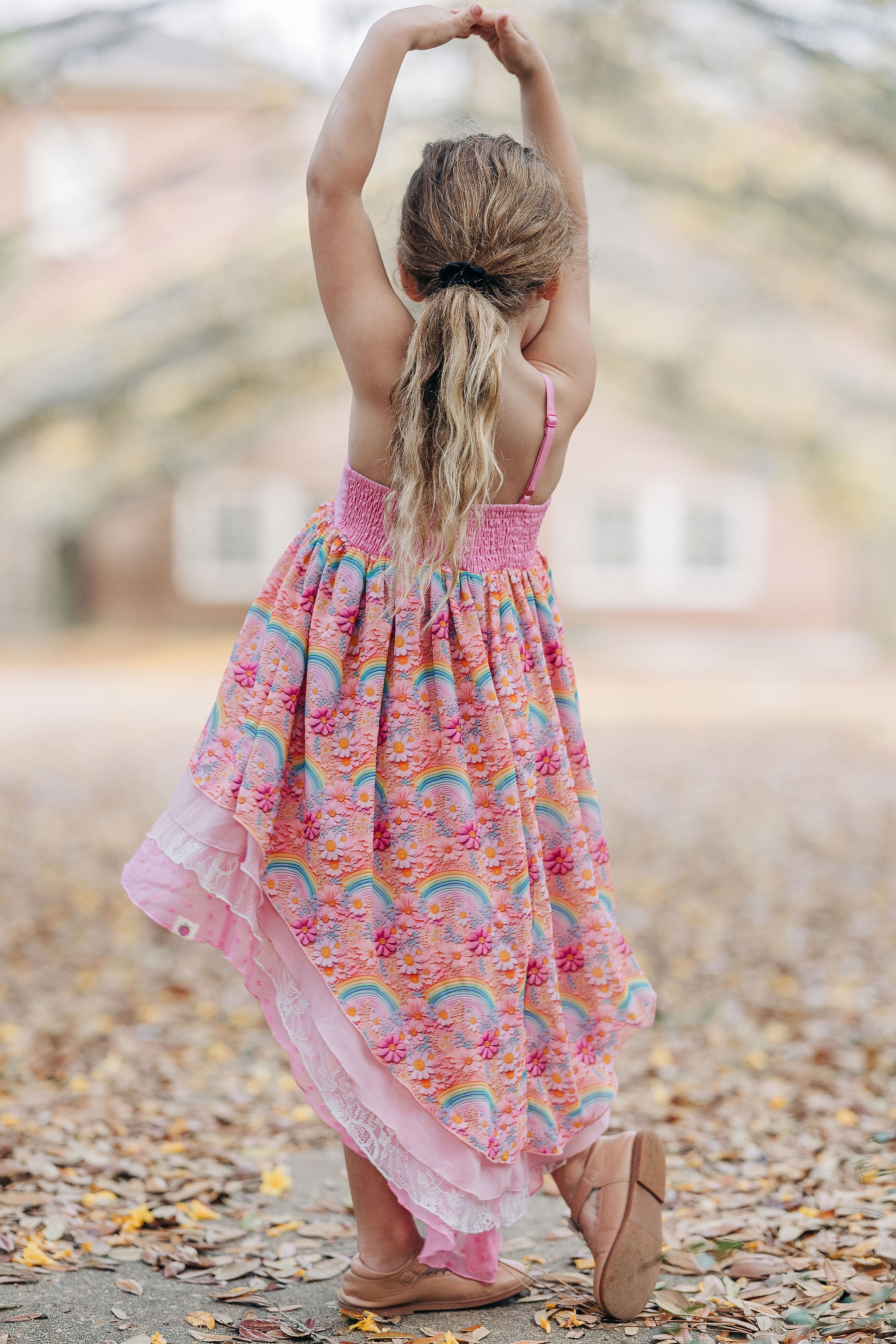 Zoe High-Low Dress - Chasing Rainbows