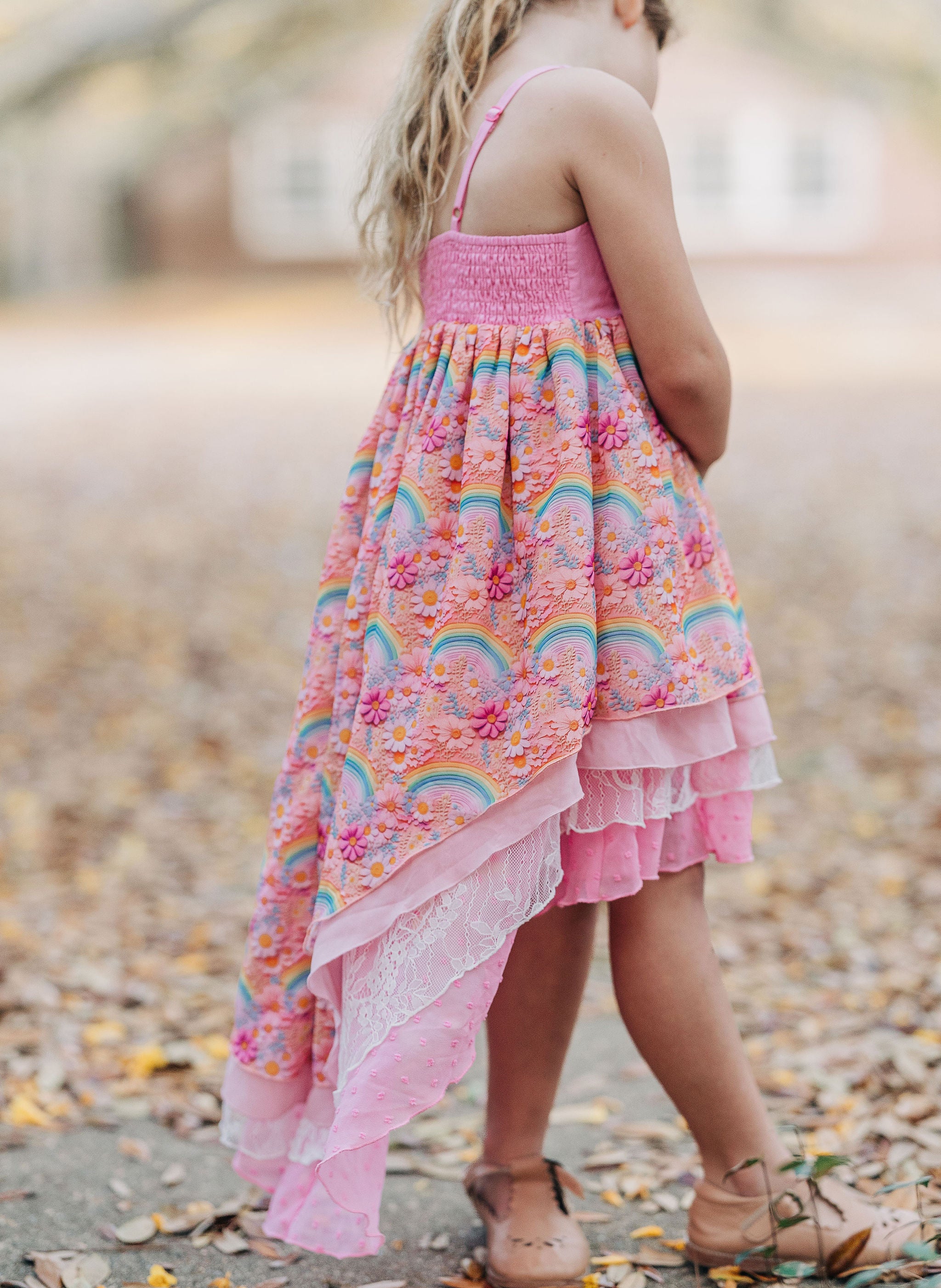 Zoe High-Low Dress - Chasing Rainbows