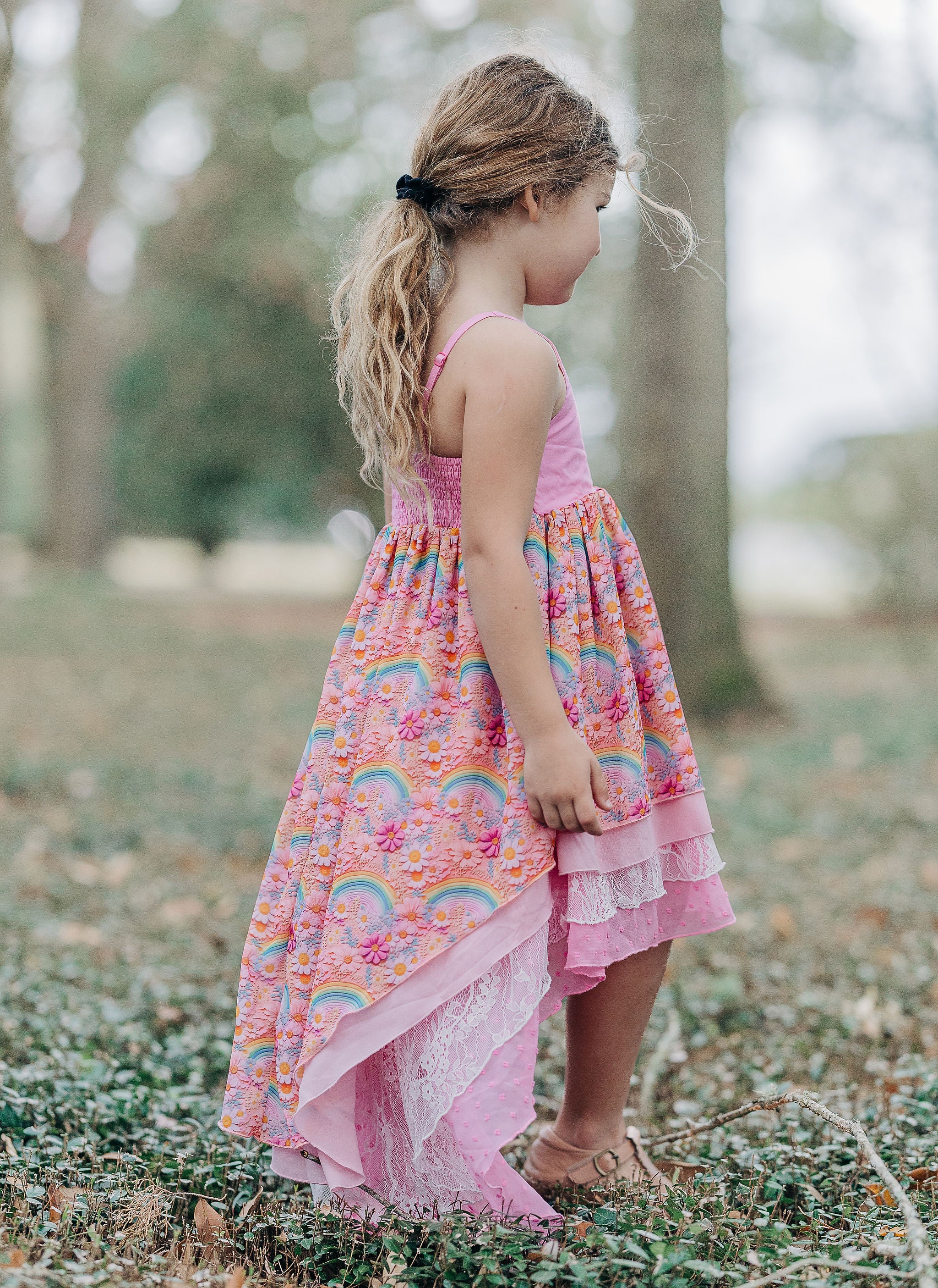 Zoe High-Low Dress - Chasing Rainbows