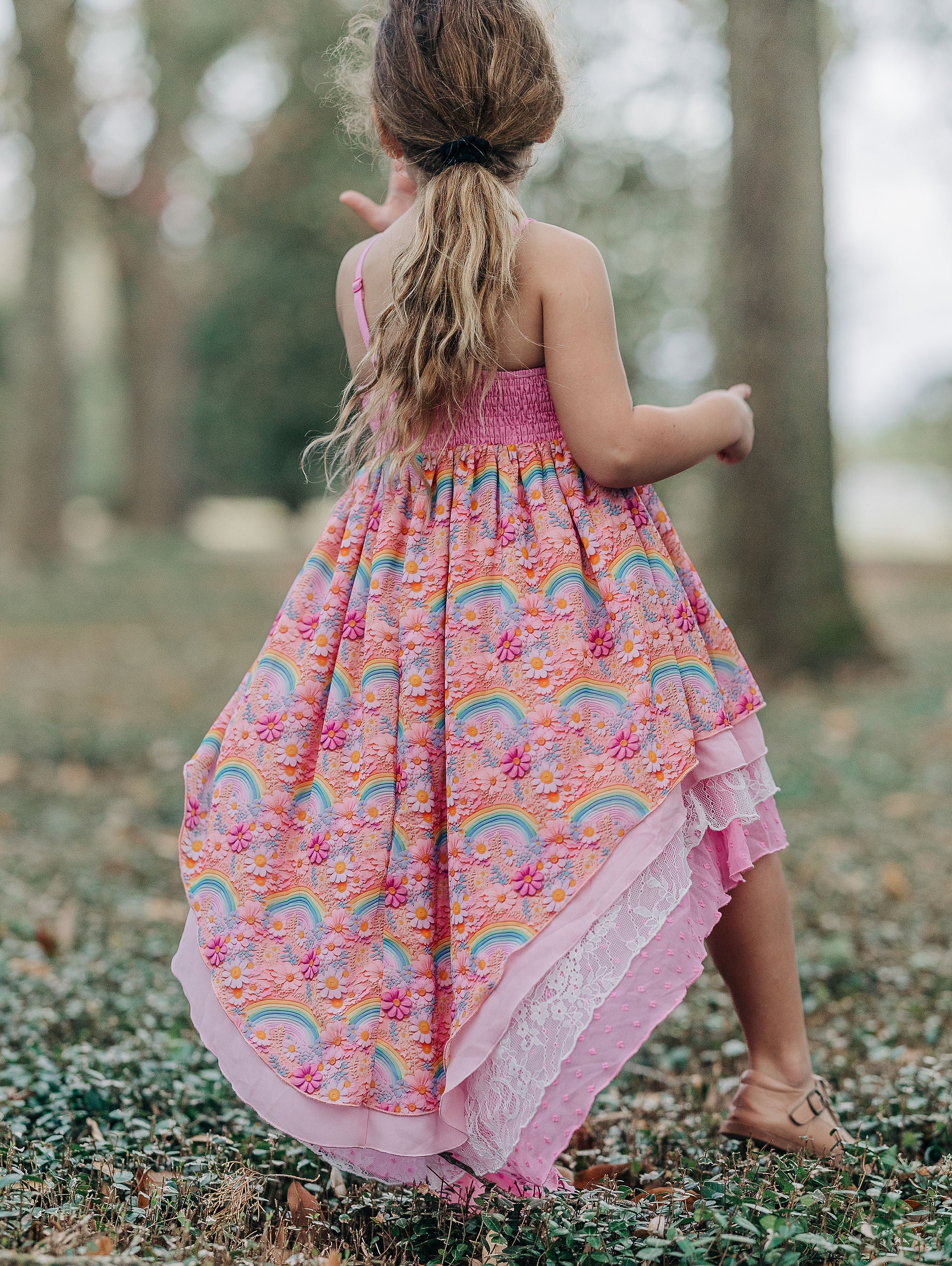 Zoe High-Low Dress - Chasing Rainbows
