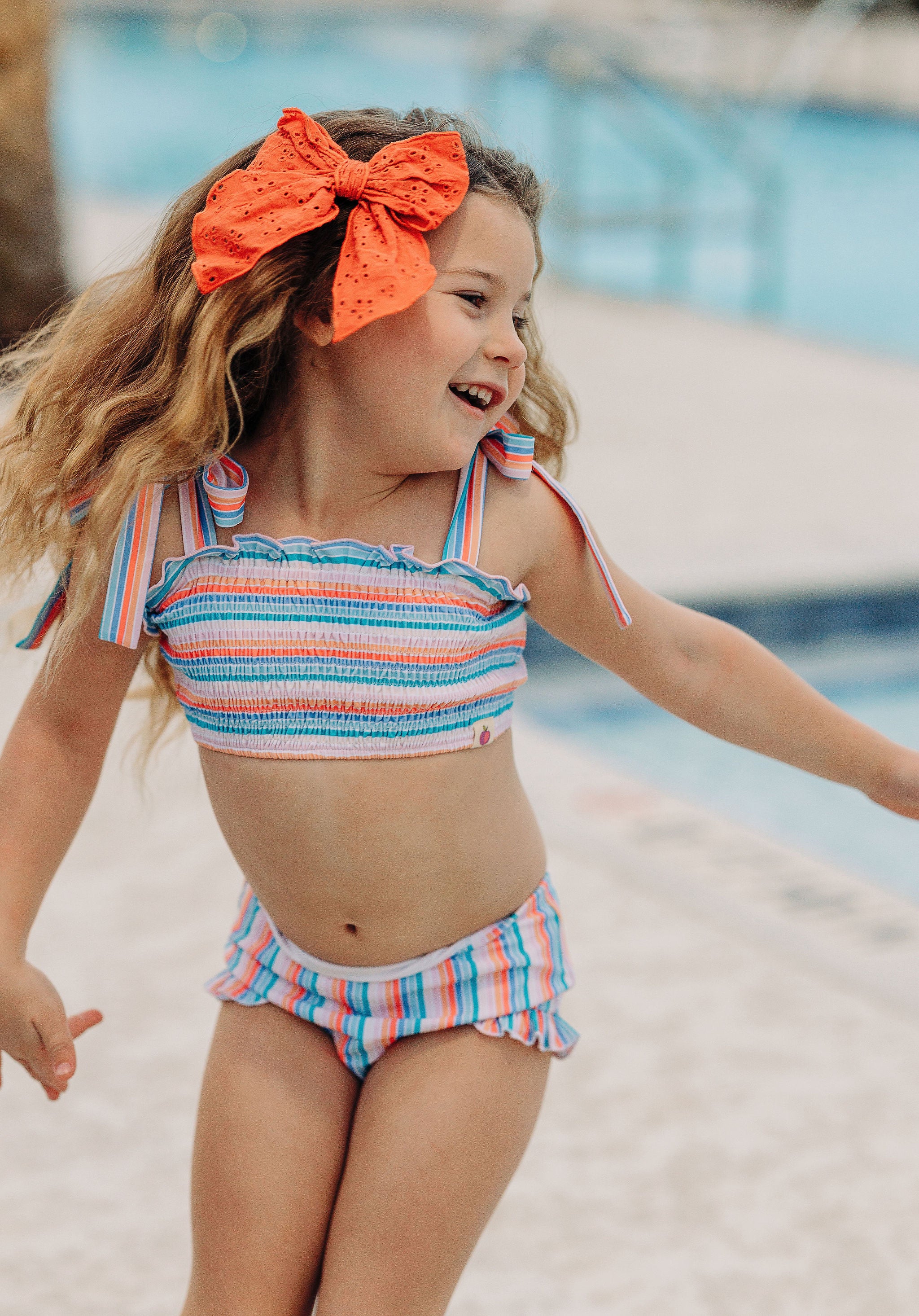 Waverly Shirred Swimsuit - Vintage Waves