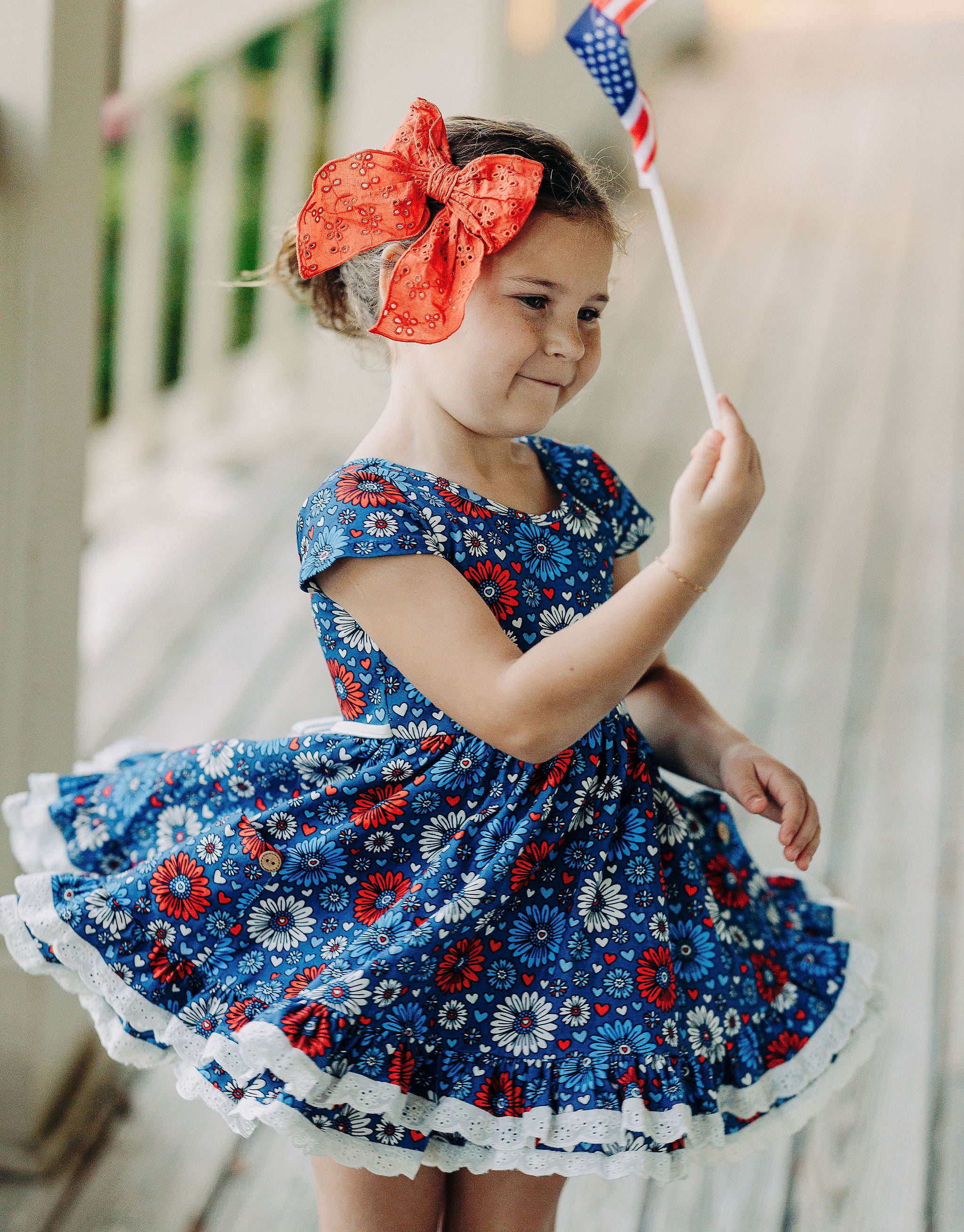 Myra Knit Dress - Star Spangled Bloom