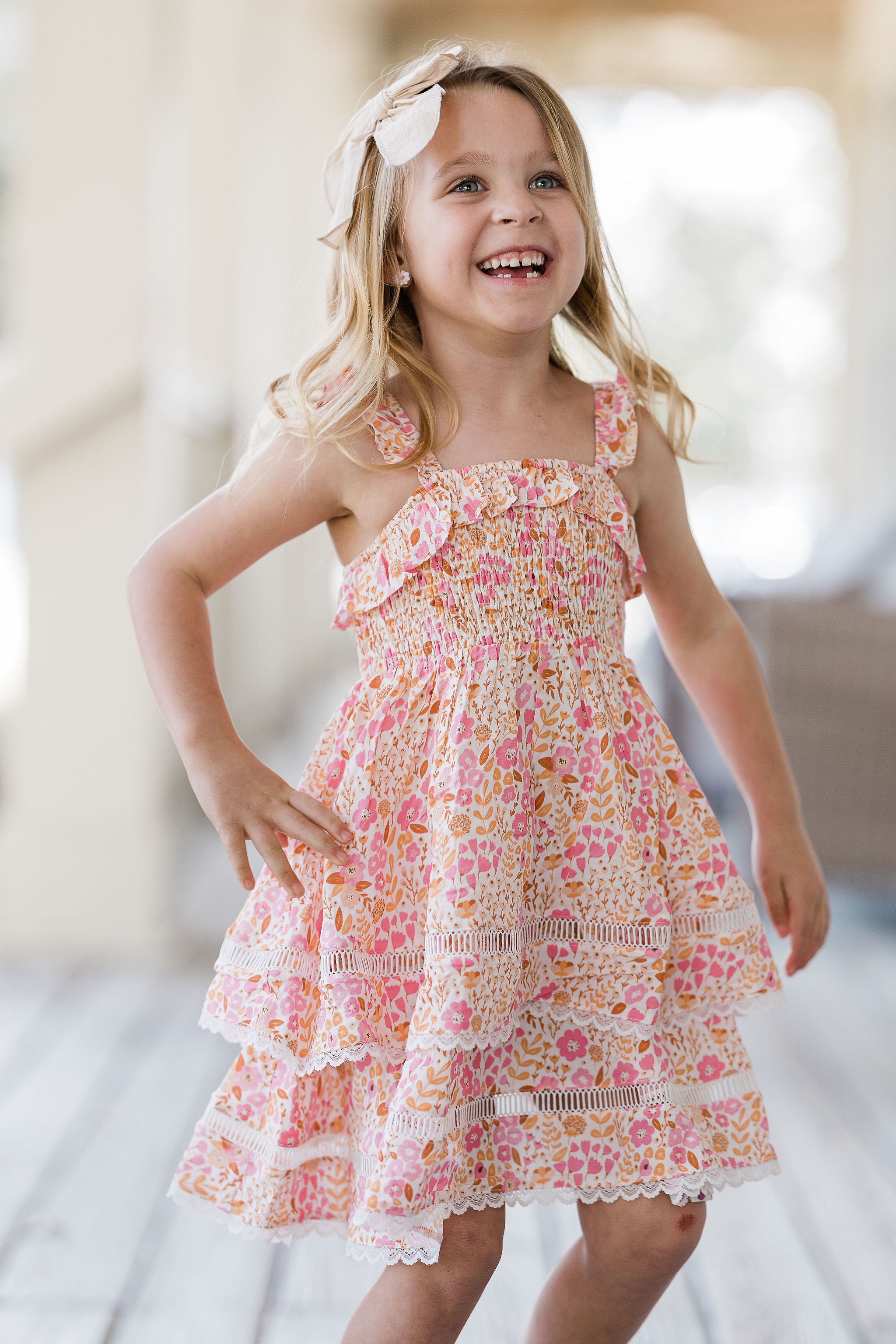 Ura Dress - Citrus Bloom Bliss