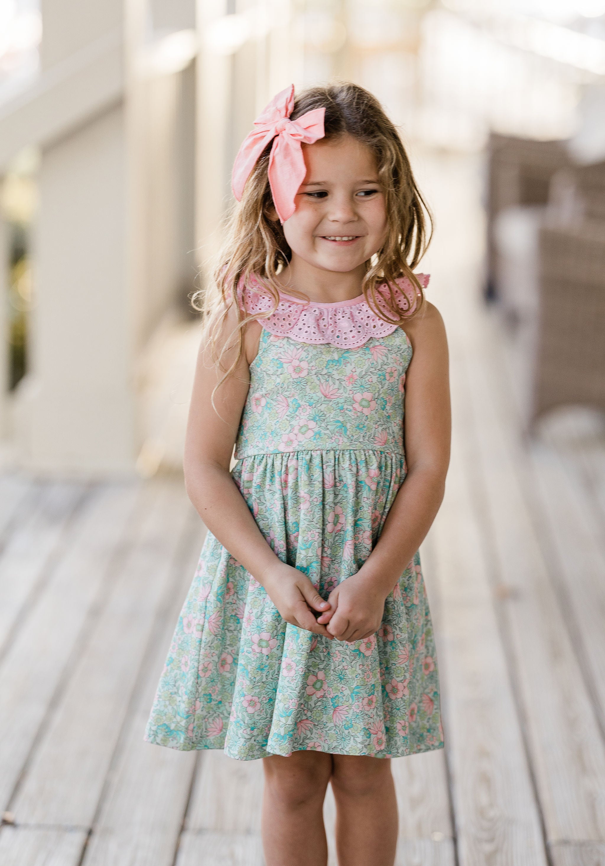 Penelope Knit Dress - Rose Water Blossom