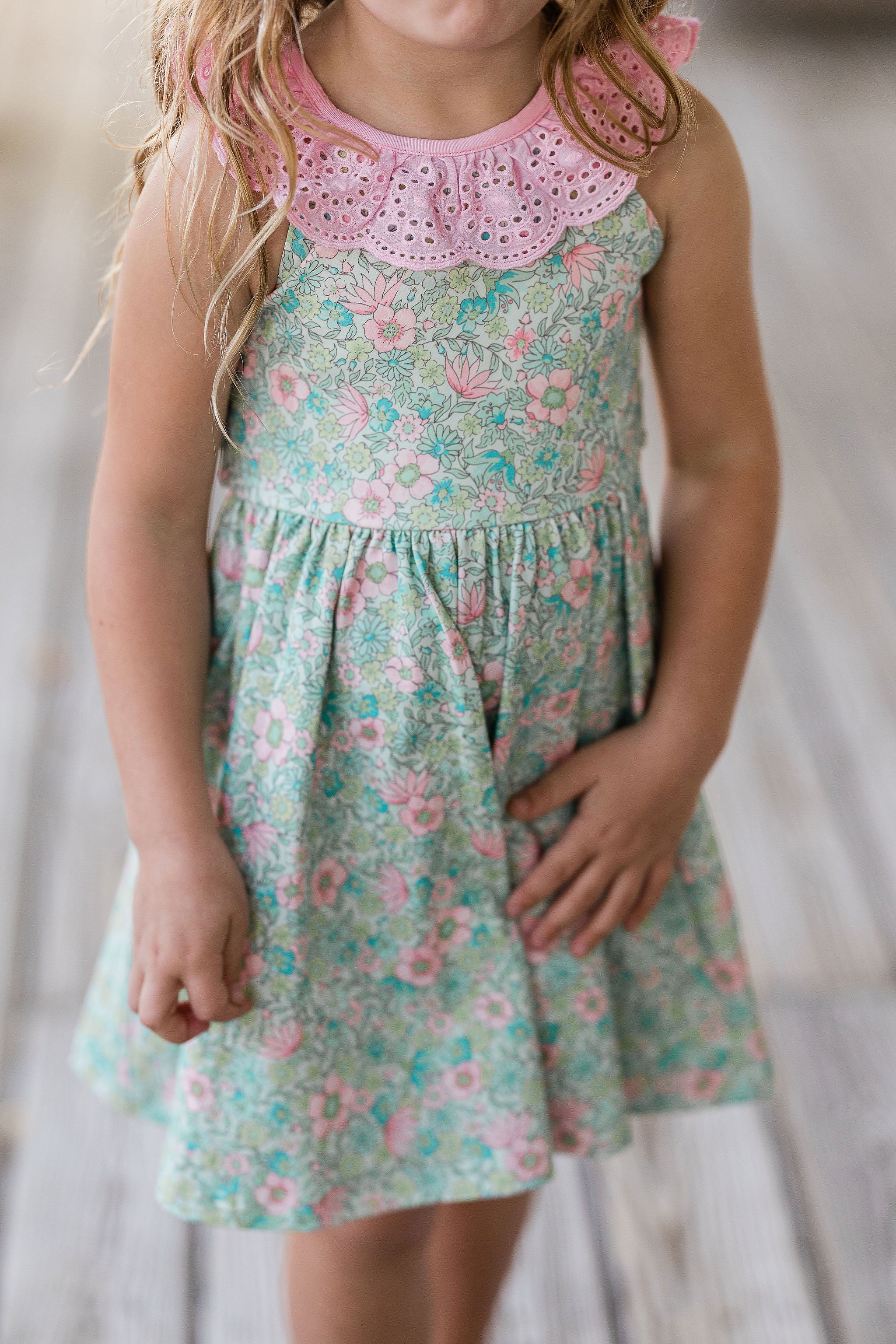 Penelope Knit Dress - Rose Water Blossom