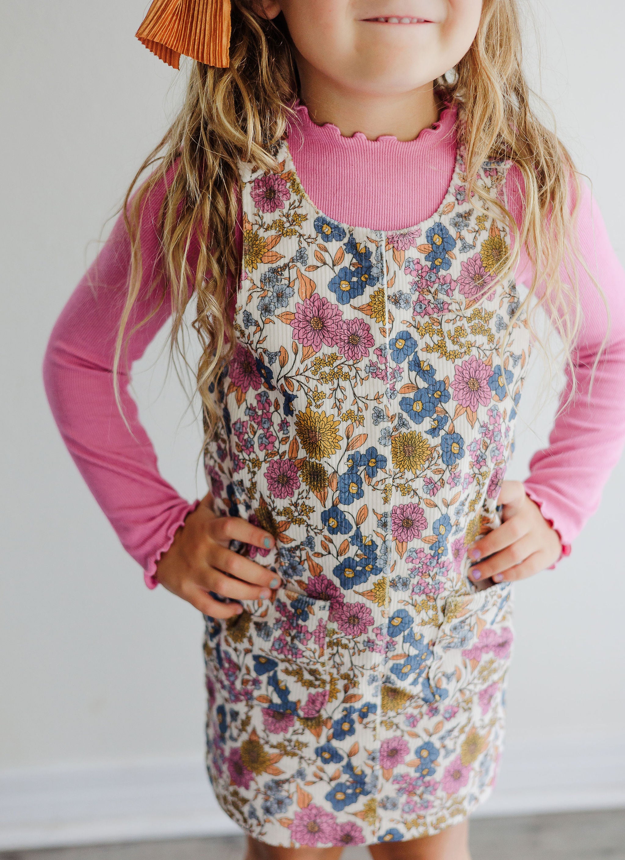 Parker Corduroy Jumper Set - Violet Fields