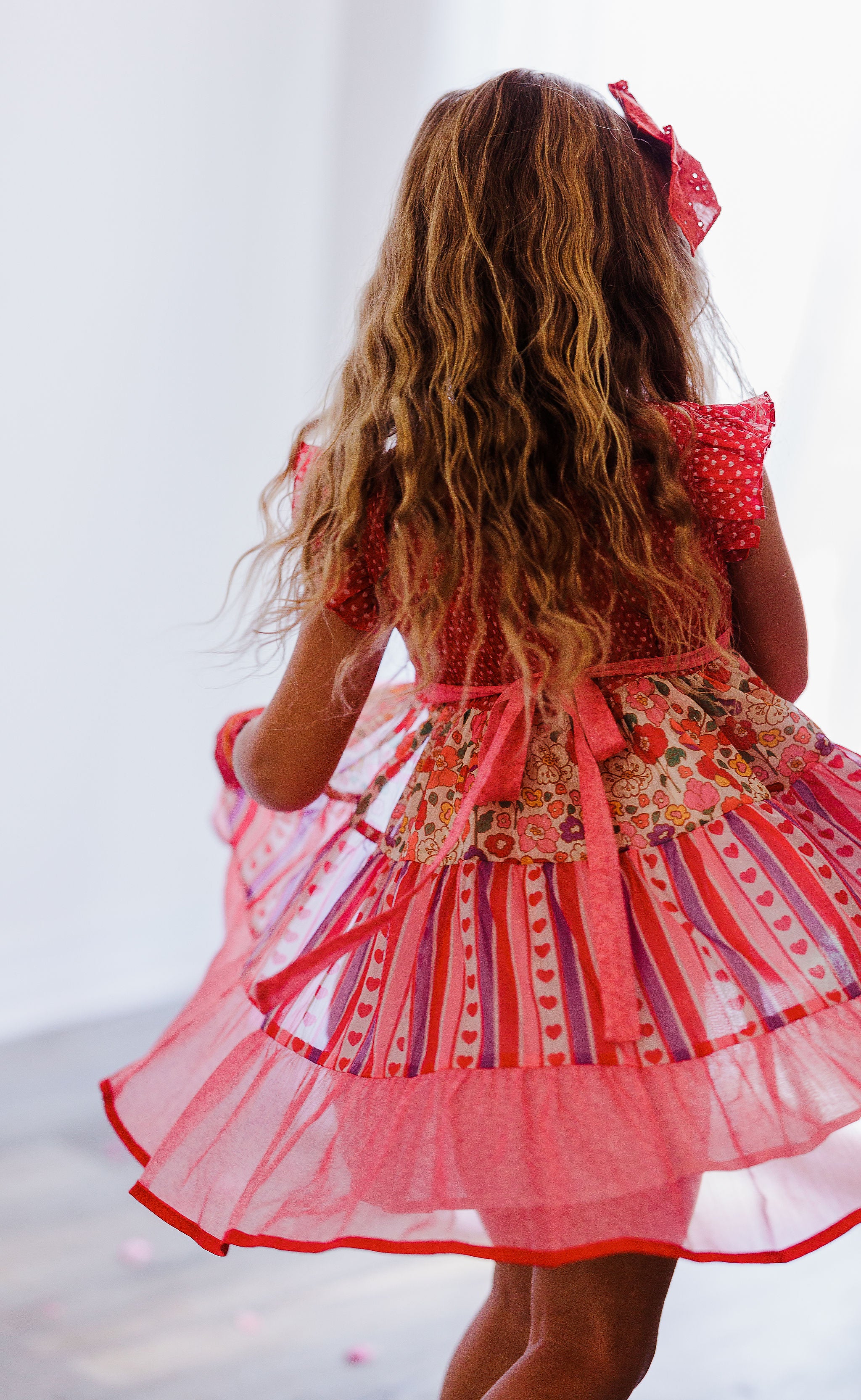 Brielle Shimmer Dress - Romantic Blossom