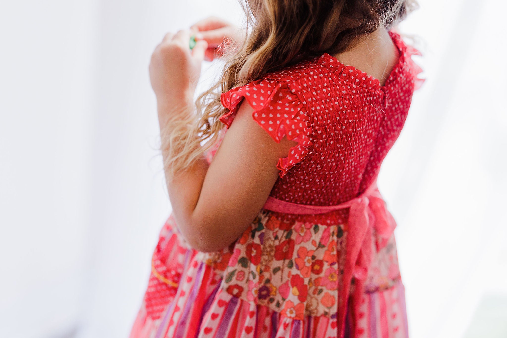 Brielle Shimmer Dress - Romantic Blossom