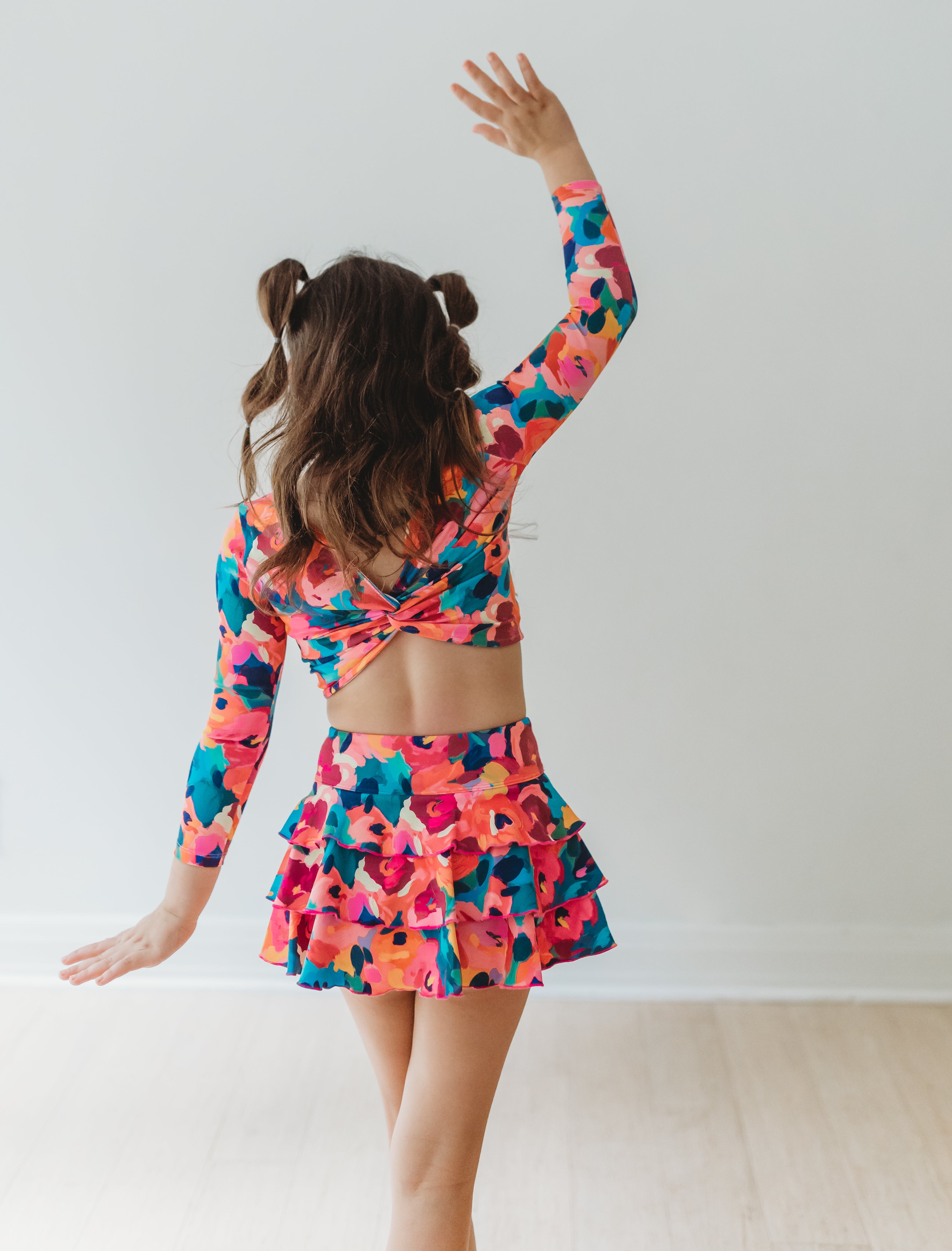 Active Skirt - Garden Strokes (RUNS SMALL)