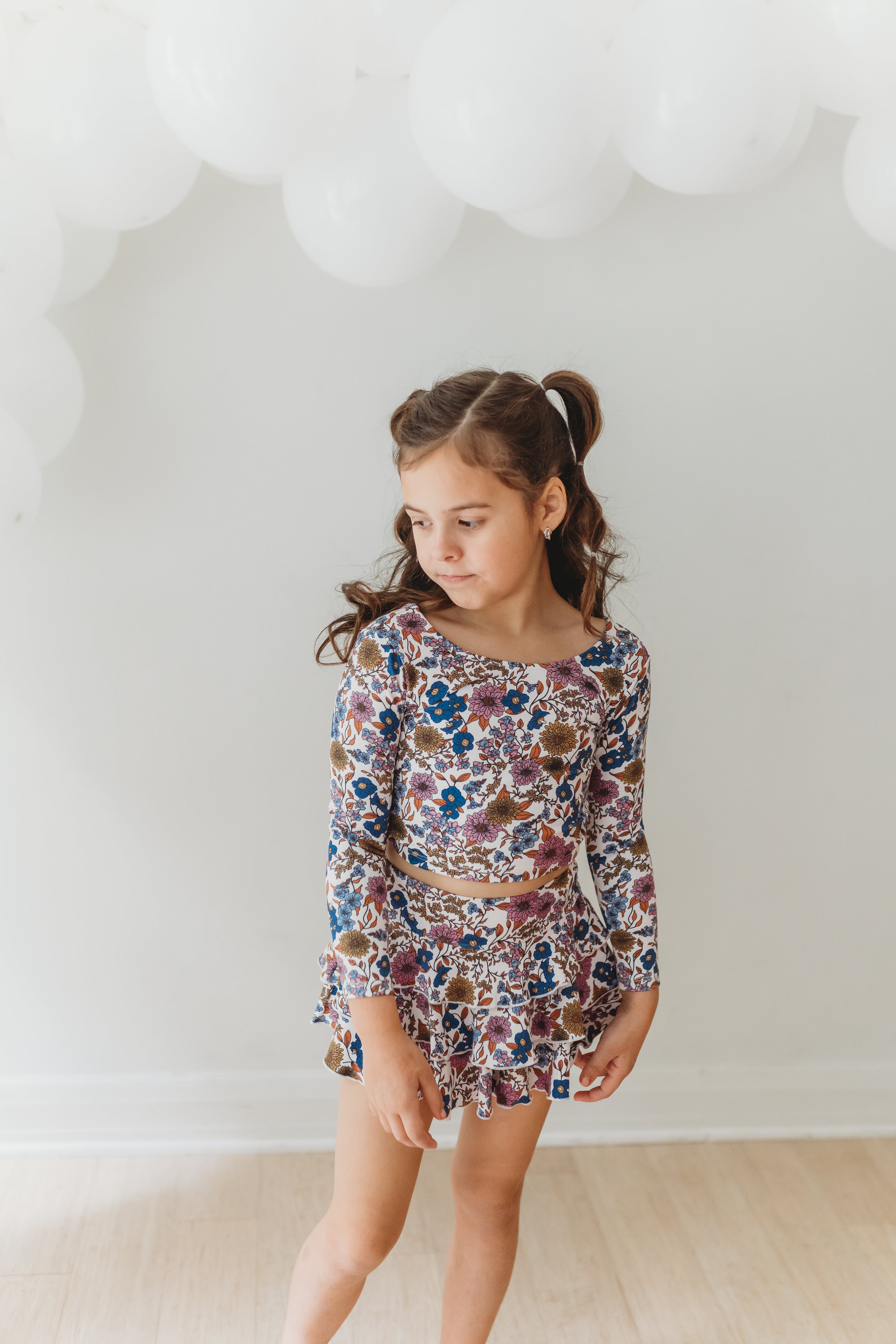 Active Skirt - Violet Fields (RUNS SMALL)