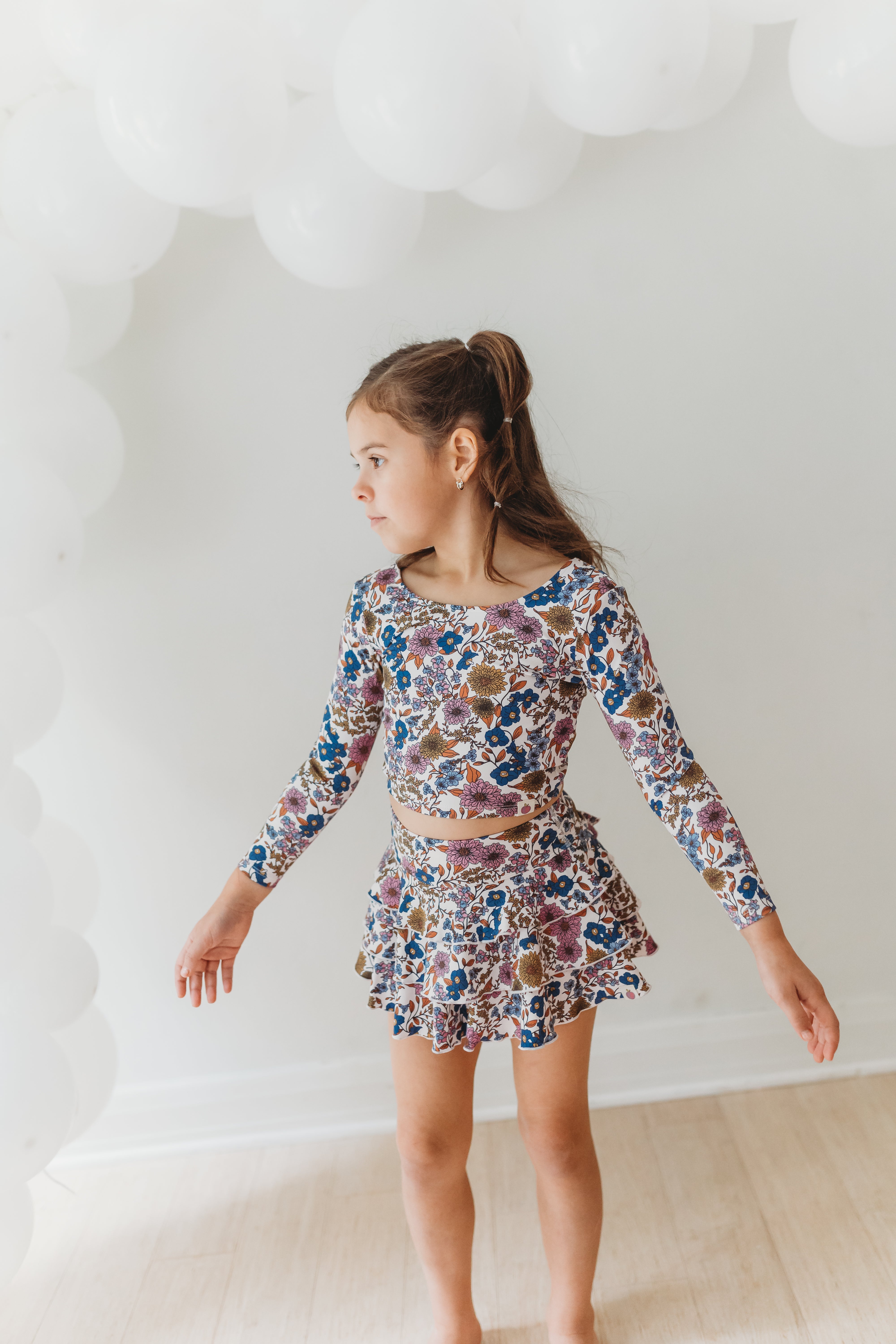 Active Skirt - Violet Fields (RUNS SMALL)