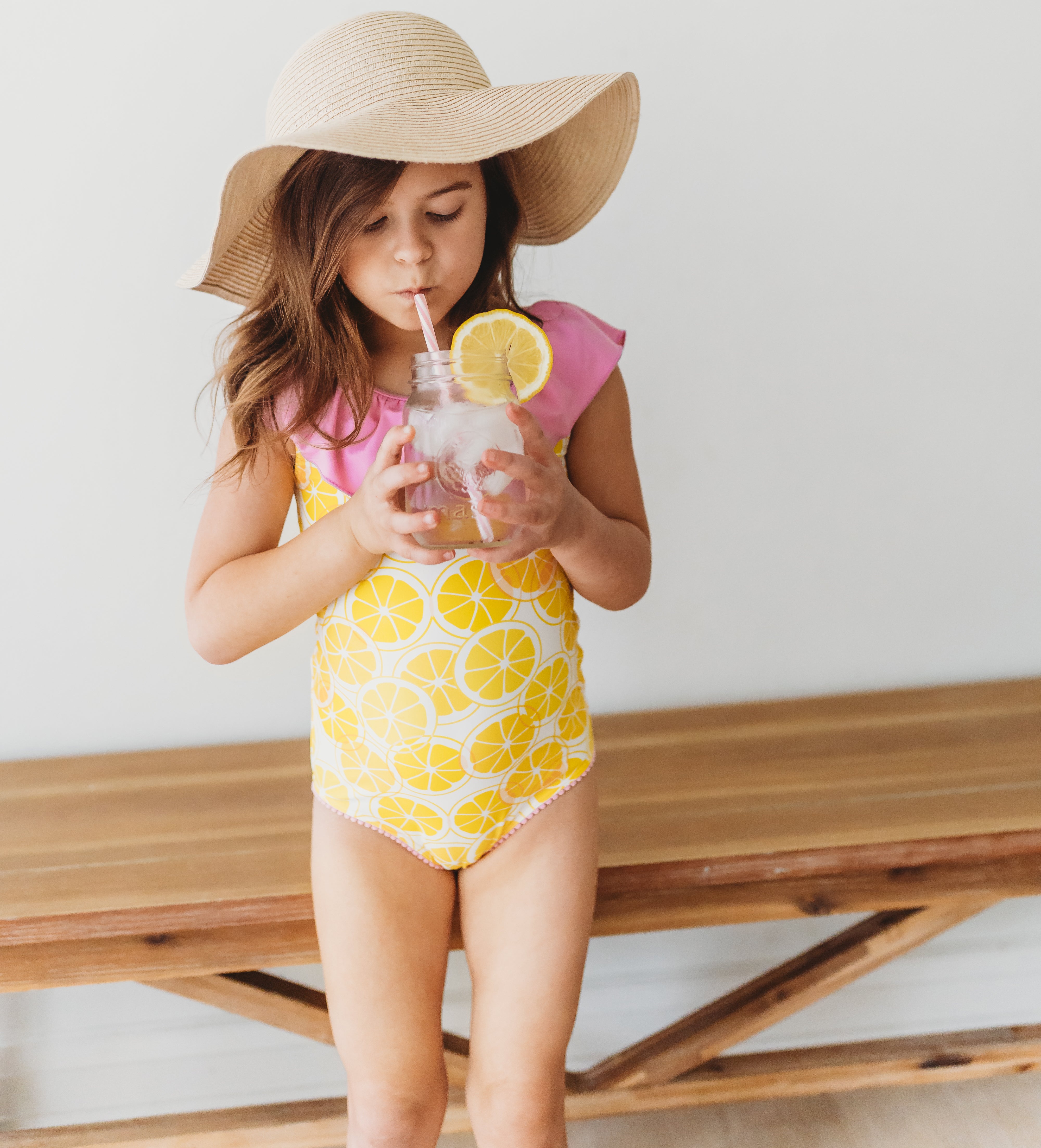 Matilda Jane One Piece Swimsuit | Pink Lemonade