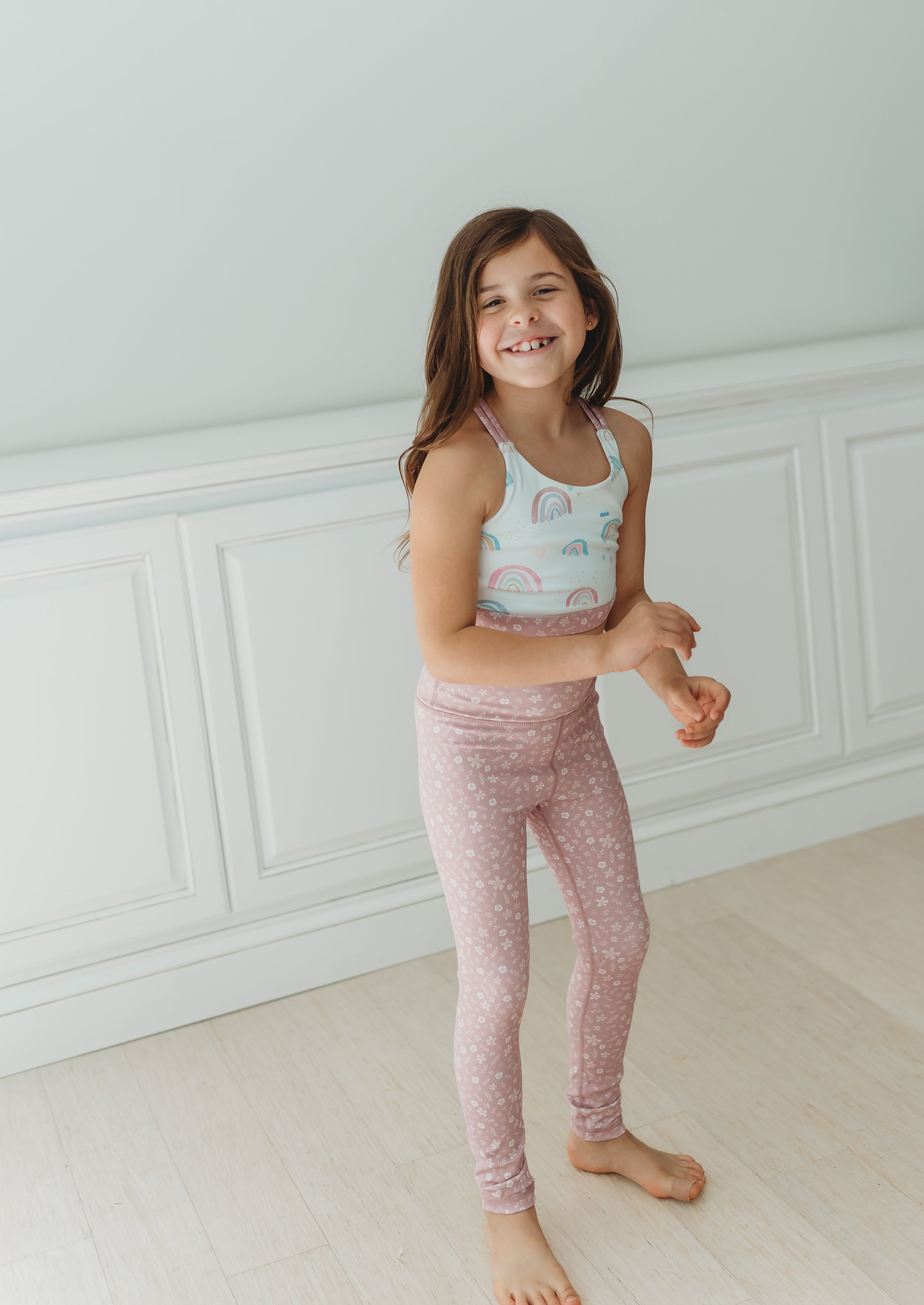 Active Crop Top - Over the Rainbow (Runs Small)