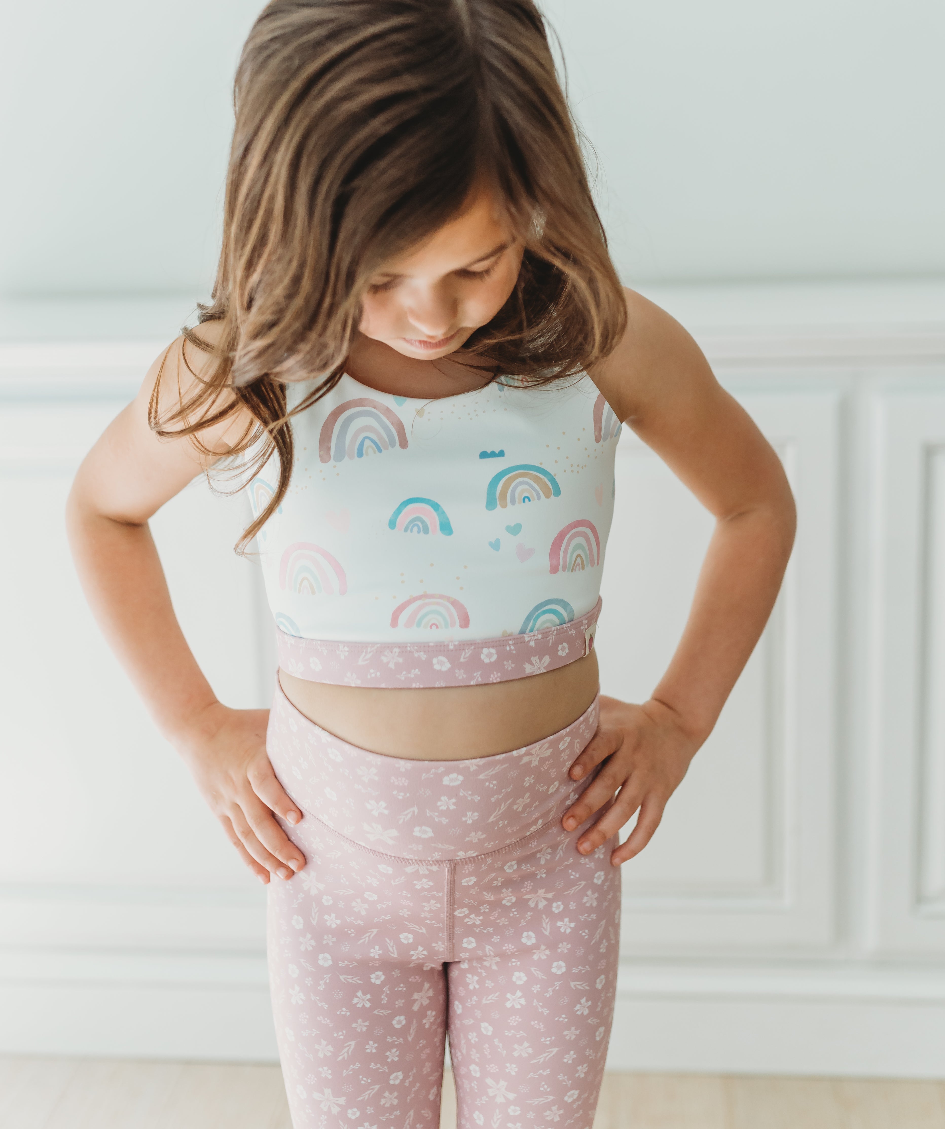 Active Crop Top - Over the Rainbow (Runs Small)