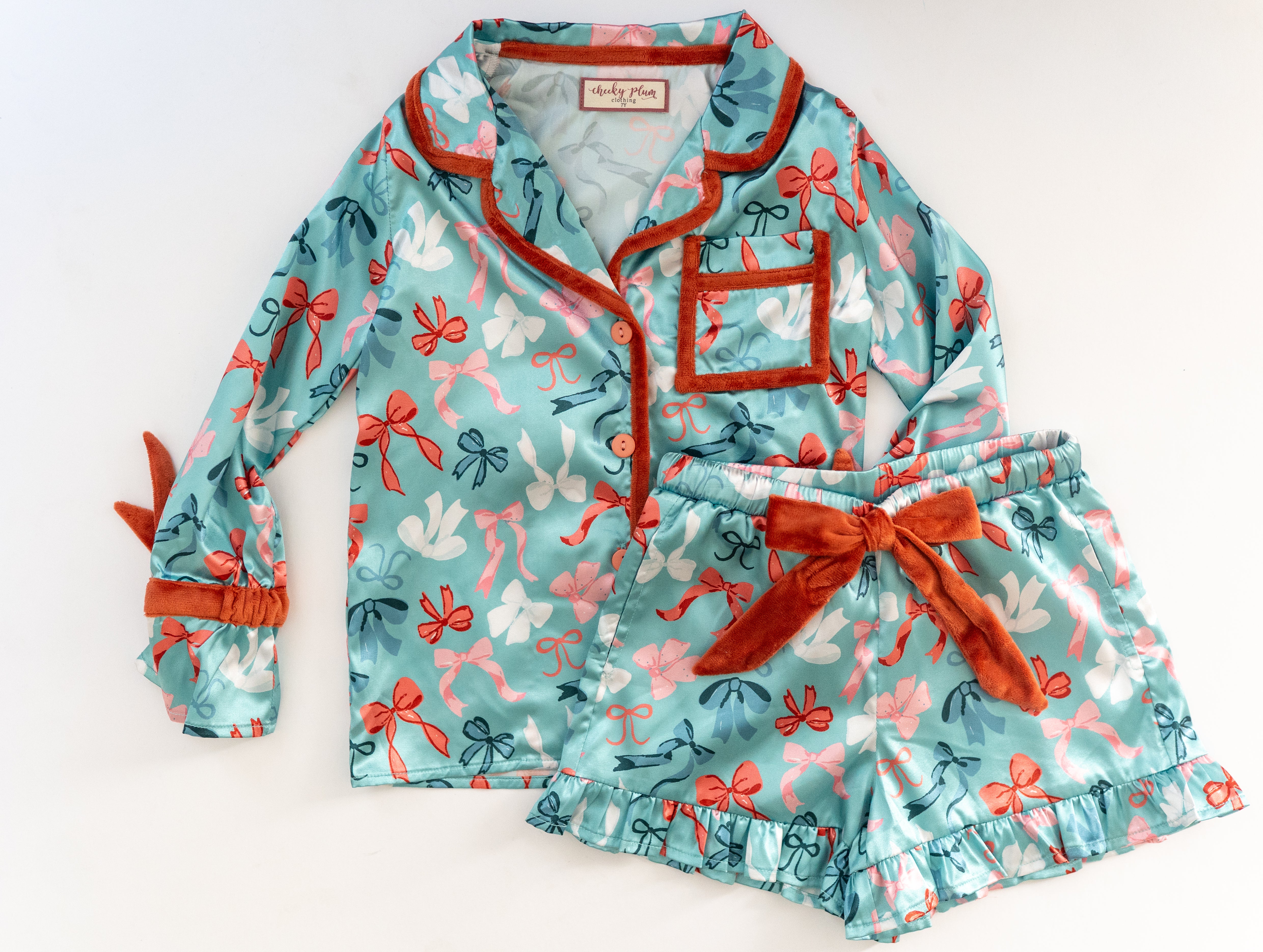 Satin Loungewear Set - Merry Bows