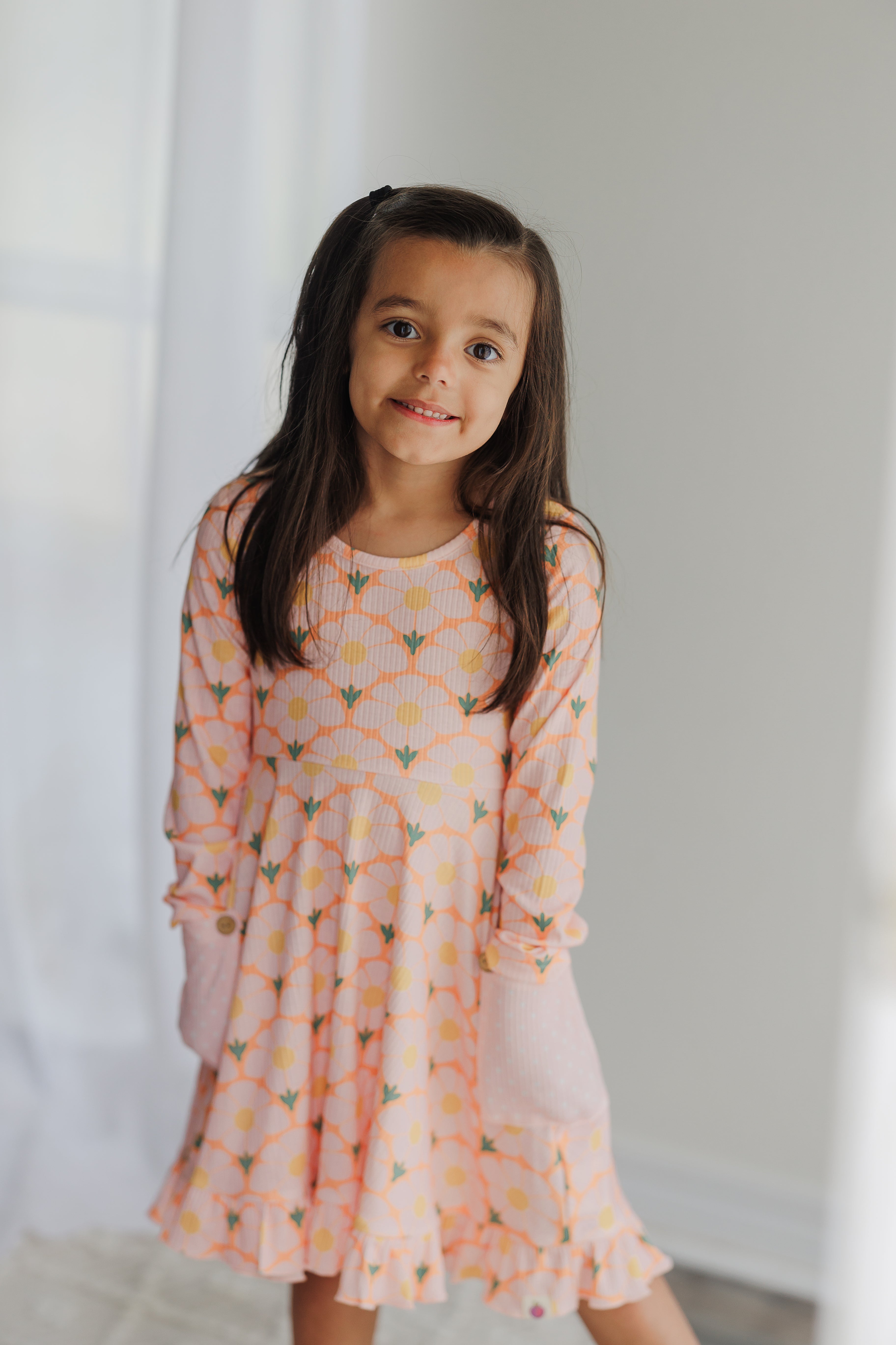 Elara Knit Dress - Flower Era